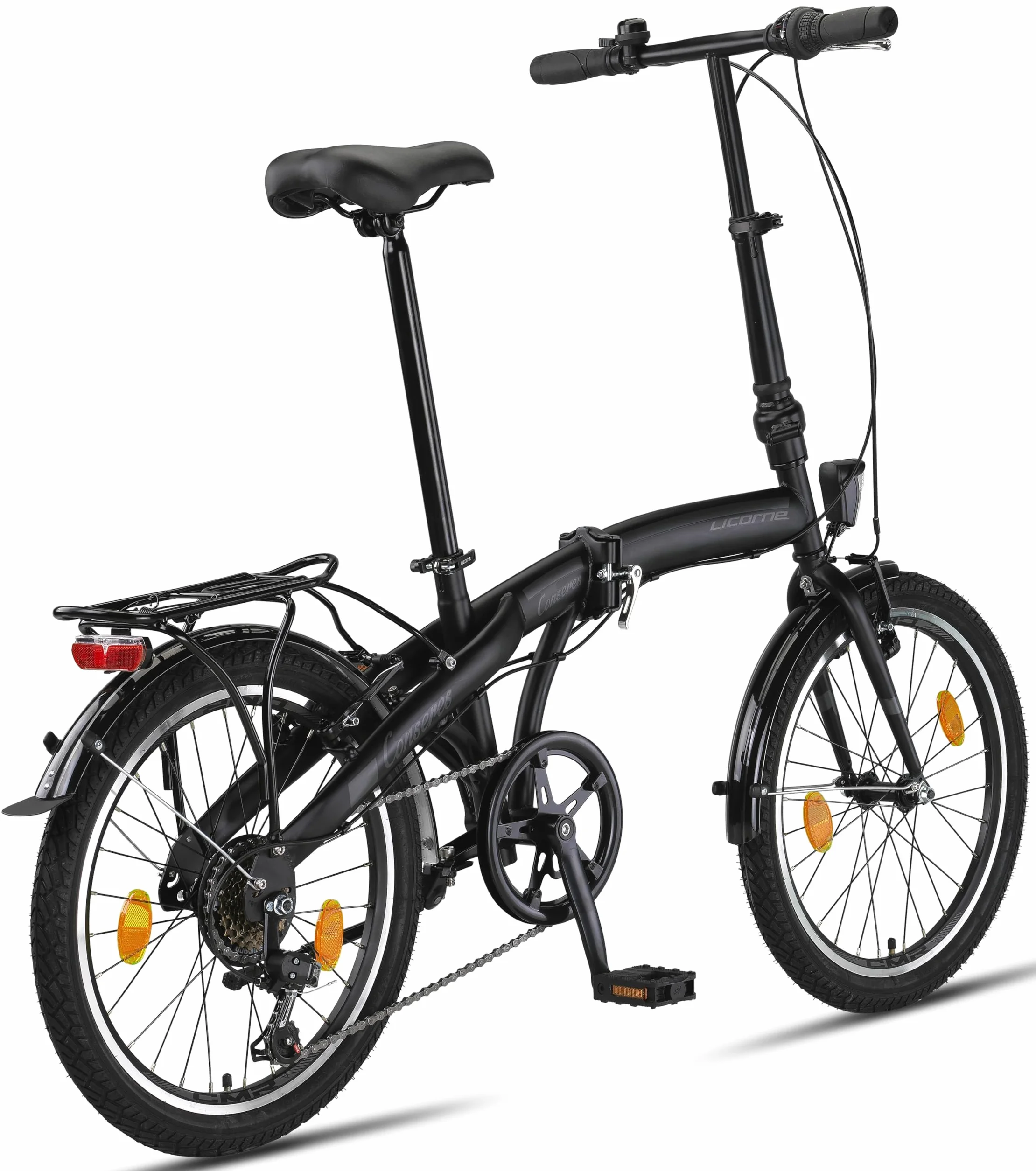 Licorne Bike CONSERES Premium składany rower 20 cali dla mężczyzn i kobiet, 6 biegów