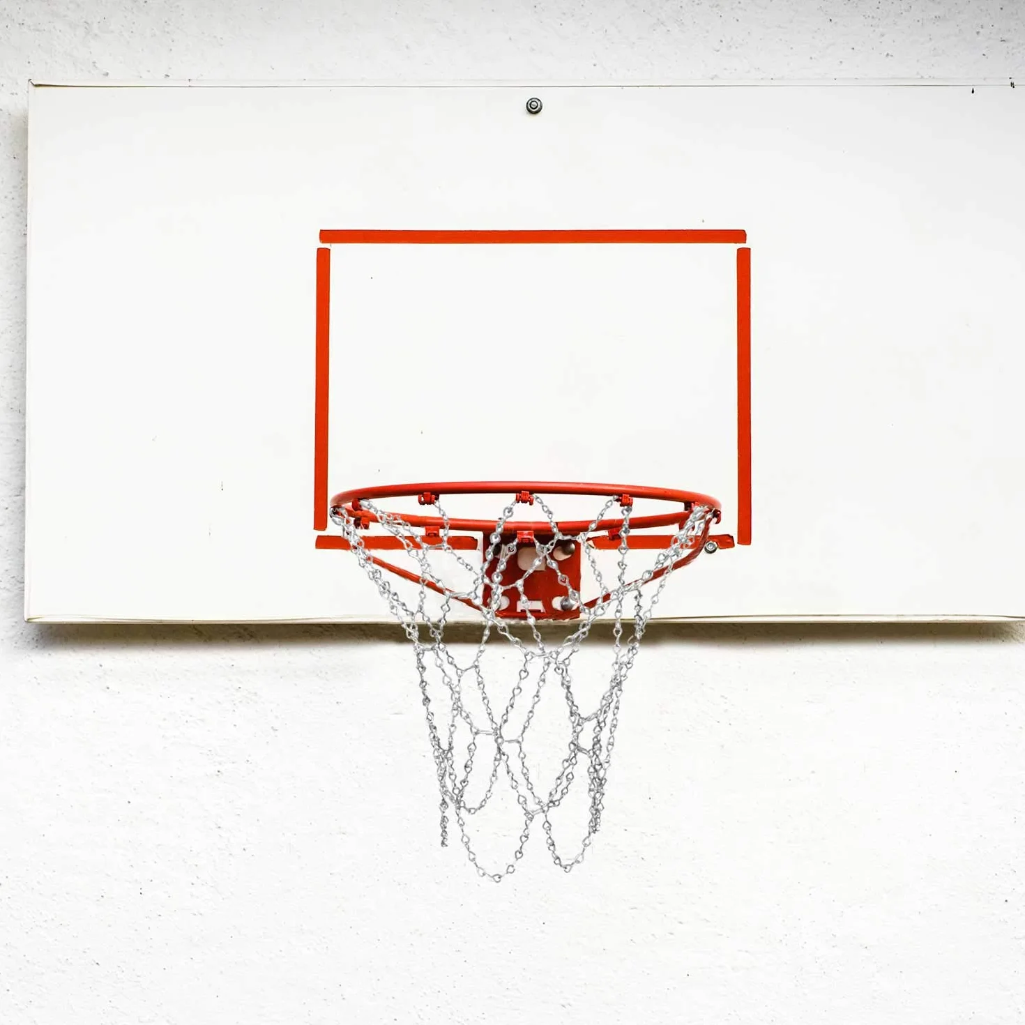 TRIXES Rete da Pallacanestro in Metallo Argentata, Catenella Resistente, Sostituzione Ganci a S