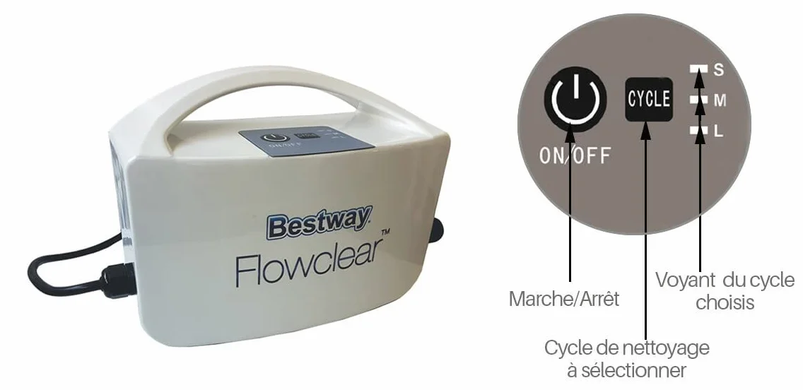 Bestway Mia Robot Basenowy, Biały, M