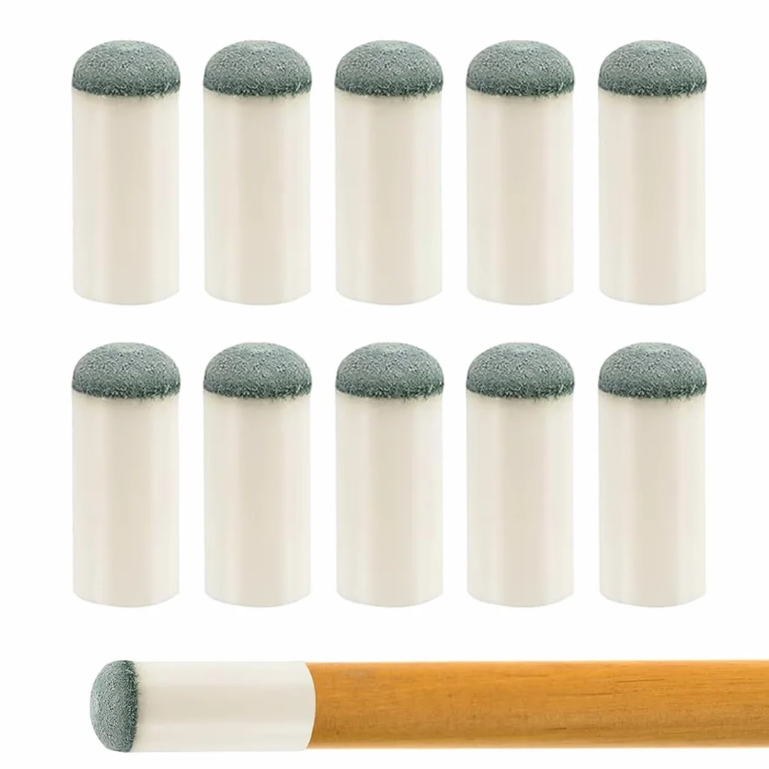 Końcówki zamienne do kolb bilardowych 13 mm, zestaw 10 sztuk