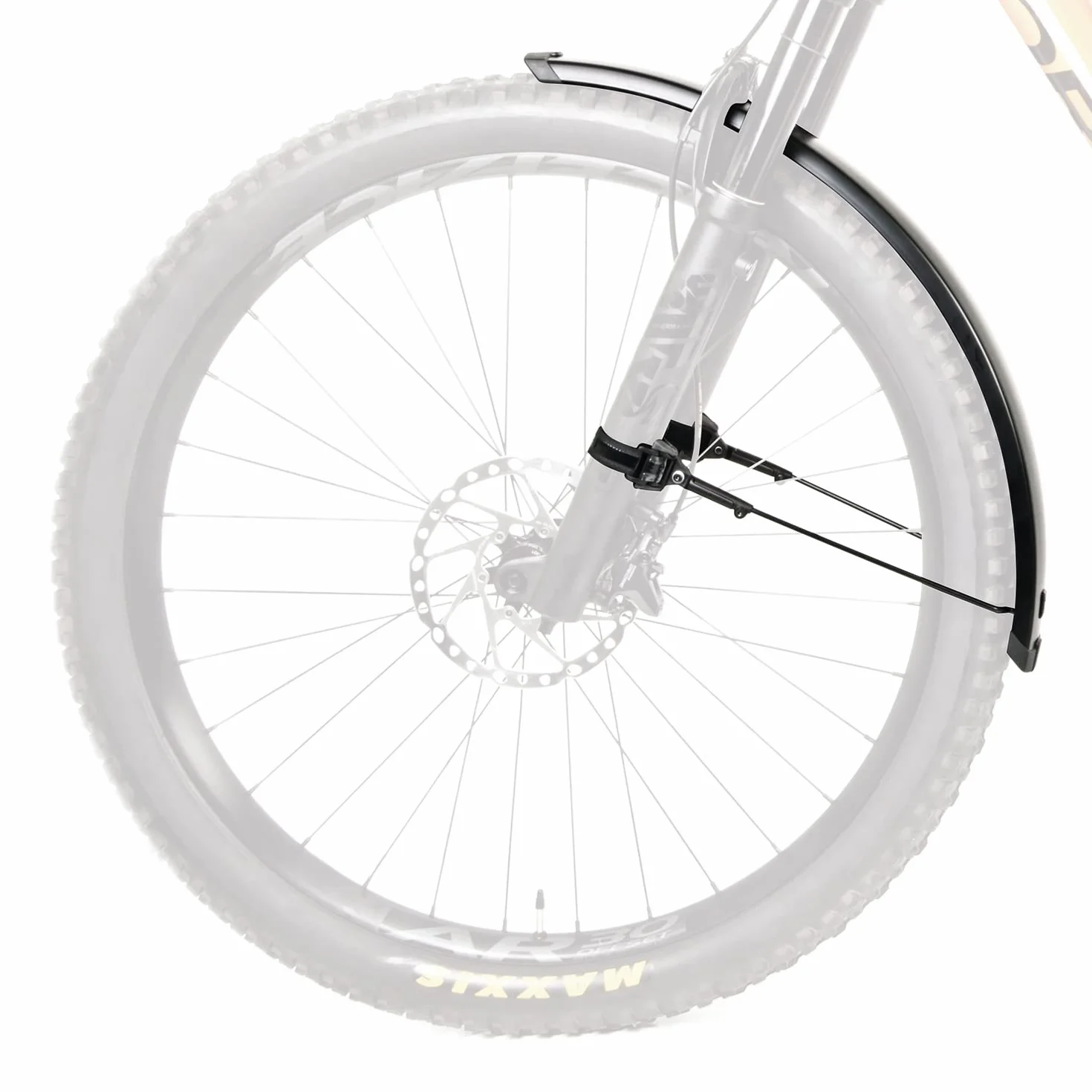 SKS GERMANY INFINITY UNIWERSALNY MUDGUARD FRONT 75 27,5" - 29" błotnik przedni (ochrona przed rozpryskiwaniem roweru, pasuje do serii bagażników INFINITY, aluminium/tworzywo sztuczne), kolor czarny