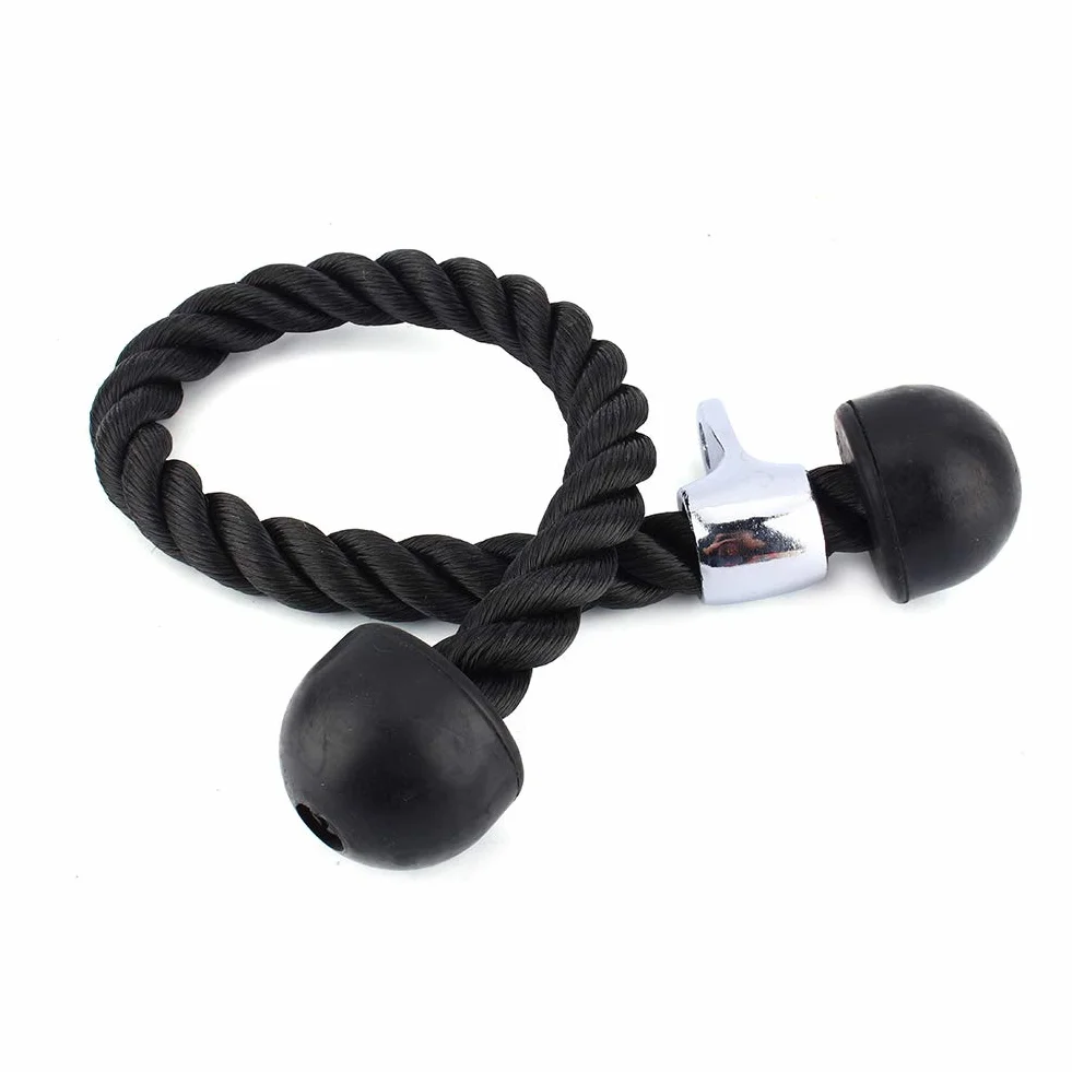 Cocoarm Lina triceps trening linowa nylonowa skręcona czarny 70 cm