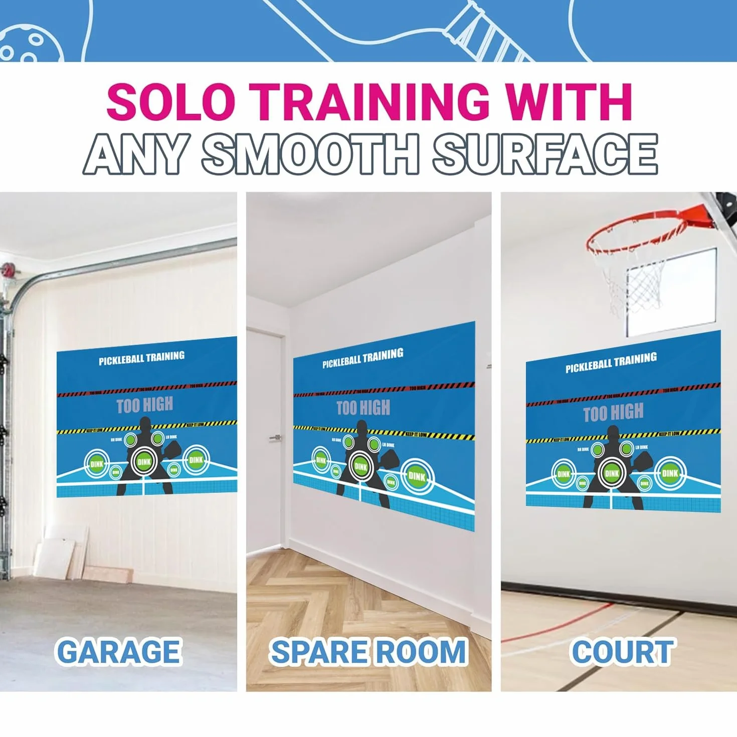 Ściana treningowa Pickleball Dink Pad do ćwiczeń
