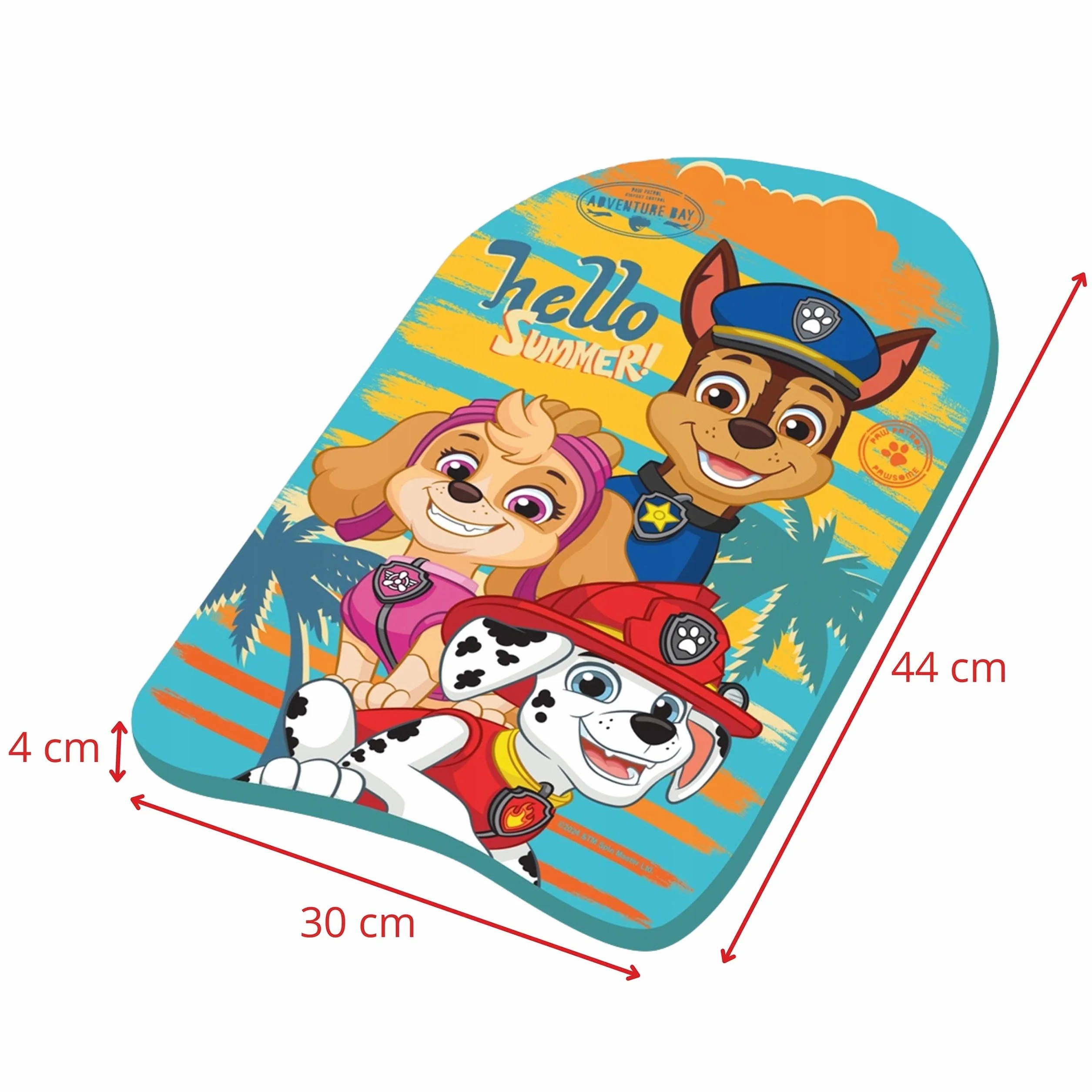 DISNEY Stitch DESKA DO PŁYWANIA, pływacka, lekka, bezpieczna DO NAUKI PŁYWANIA dla dzieci na basen 44x30x4 cm
