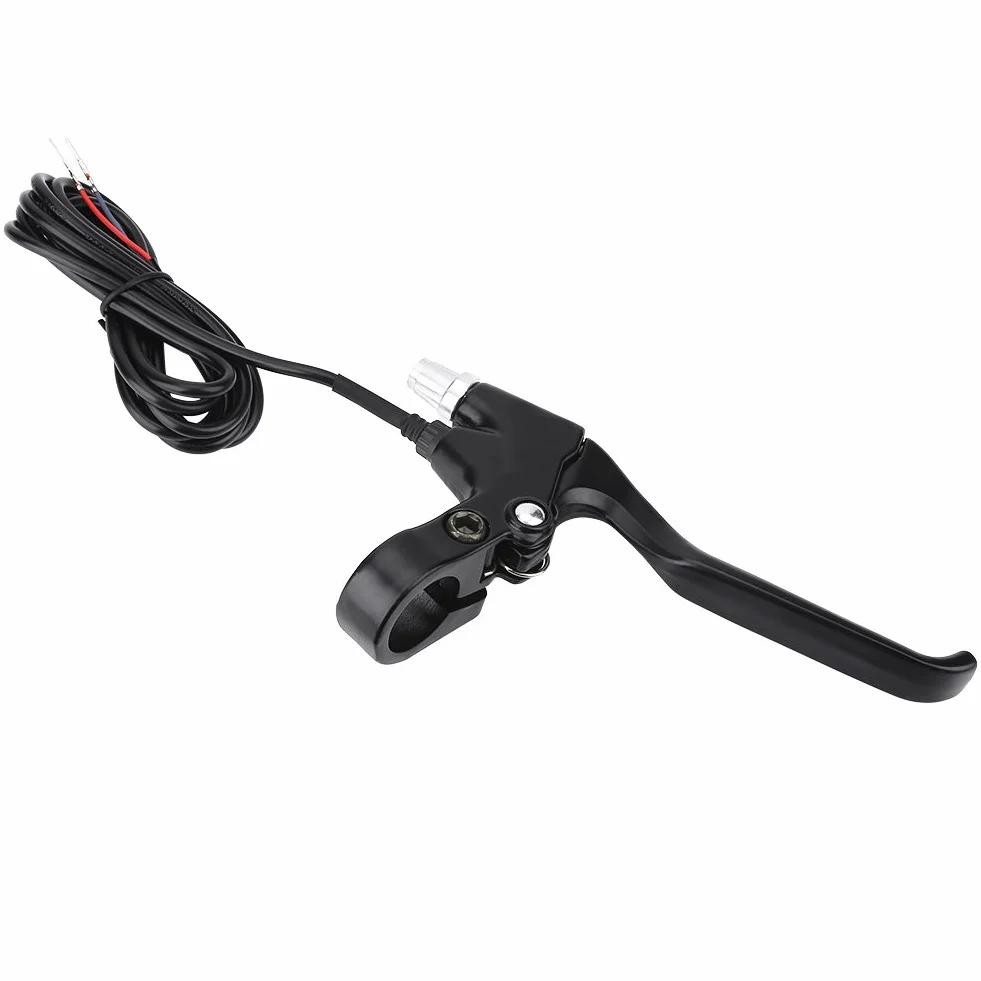 Vbestlife 1 para dźwigni hamulca rowerowego, uchwyt hamulca rowerowego, trwałe 2 przewody lewy i prawy rower elektryczny dźwignia hamulca części zamiennych, akcesoria do modyfikacji roweru
