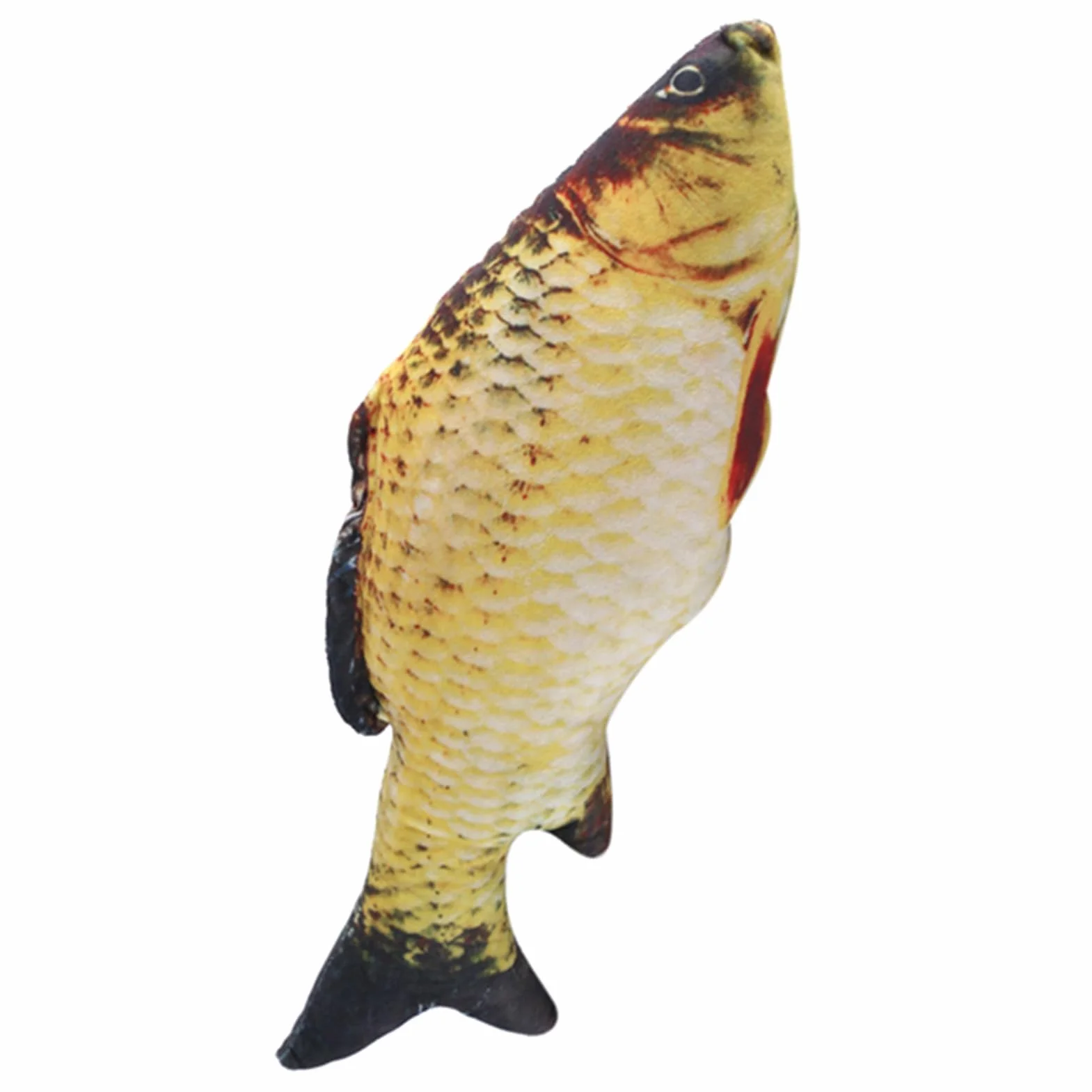 Poduszka w Kształcie Ryby Ponadgabarytowa Kreatywna 3D Karp Imitująca Poduszka Dekoracyjna dla Dzieci na Sofę do Domu 40cm Plusz Bawełna PP