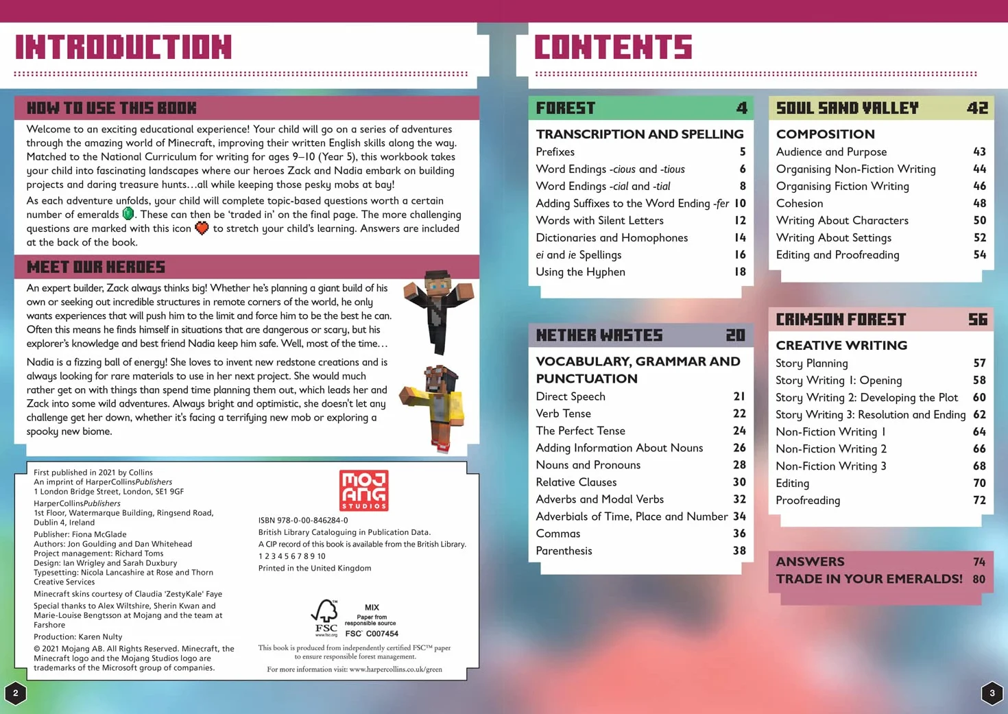 Minecraft English Ages 9-10: Official Workbook