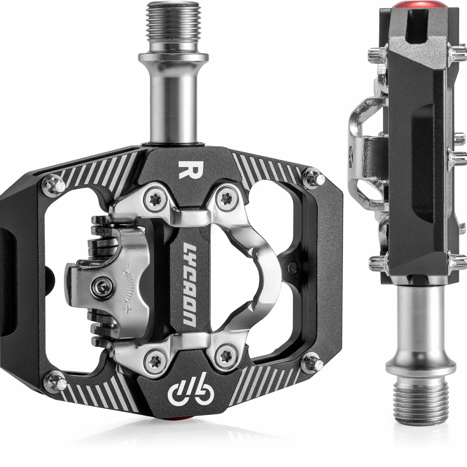 LYCAON pedały rowerowe MTB aluminium CNC łożyska uszczelnione kompatybilne SPD