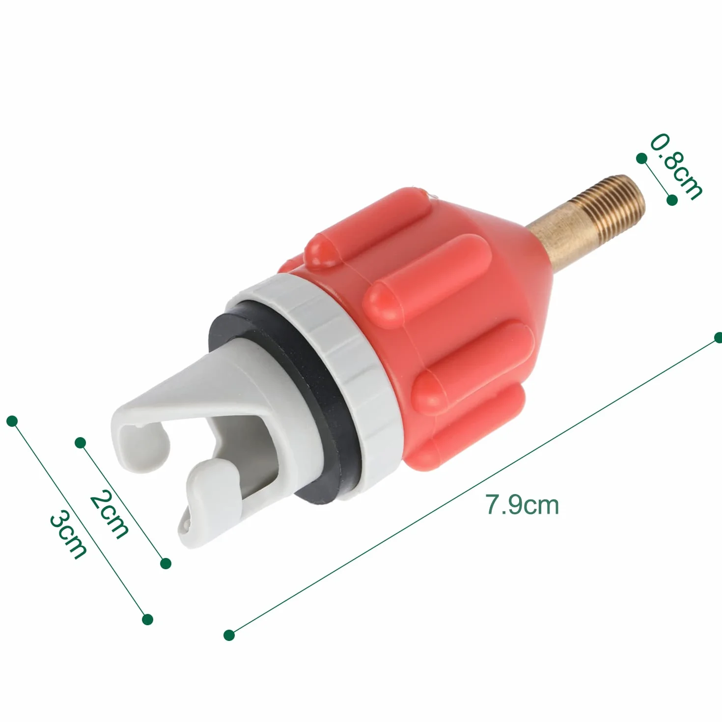 2 Sup Nadmuchiwany adapter pompy, adapter zaworu powietrznego do Sup Paddle Board Nadmuchiwany Kajak Kajak (Pomarańczowy)