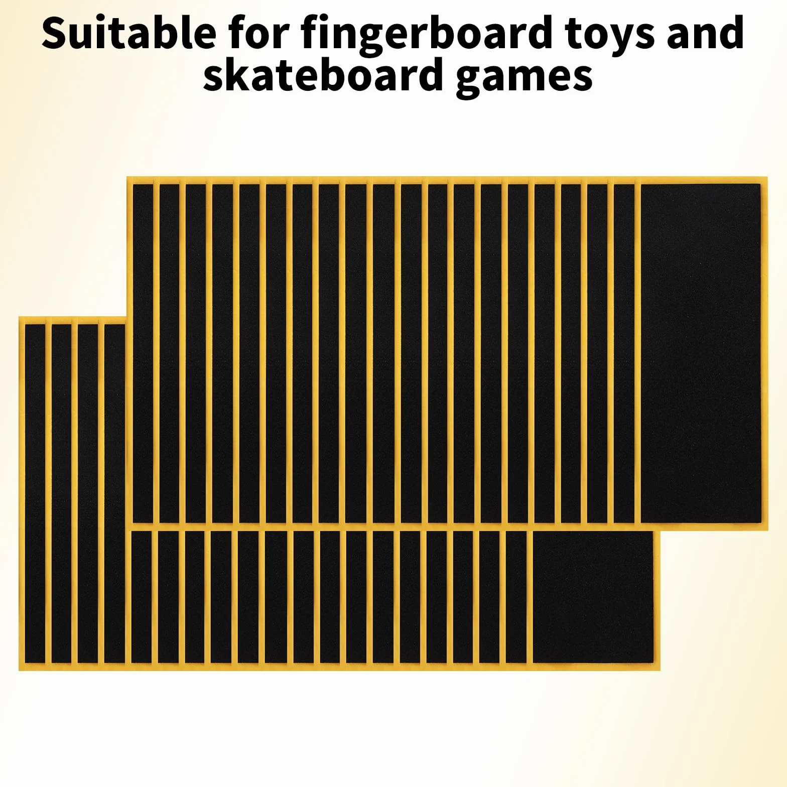 Taśma do Fingerboard 110x38mm Antypoślizgowa Piankowa Naklejka Chwytna Mocny Klej Czarny