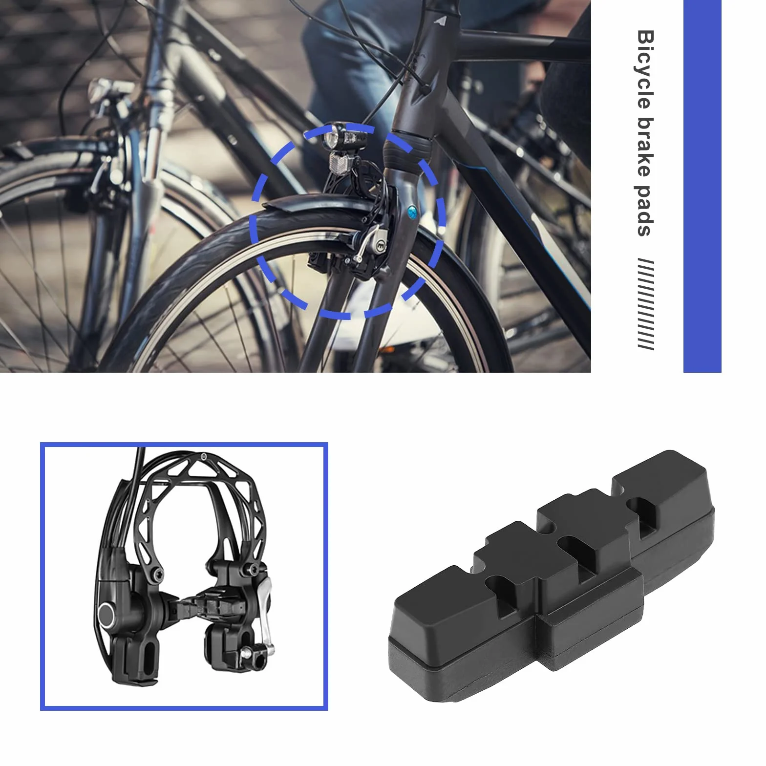 4 sztuki okładzin hamulcowych do roweru, zamiennik do Magura HS11, HS22, HS24, HS33, HS66, gumowa osłona hamulca, akcesoria rowerowe, kolor czarny