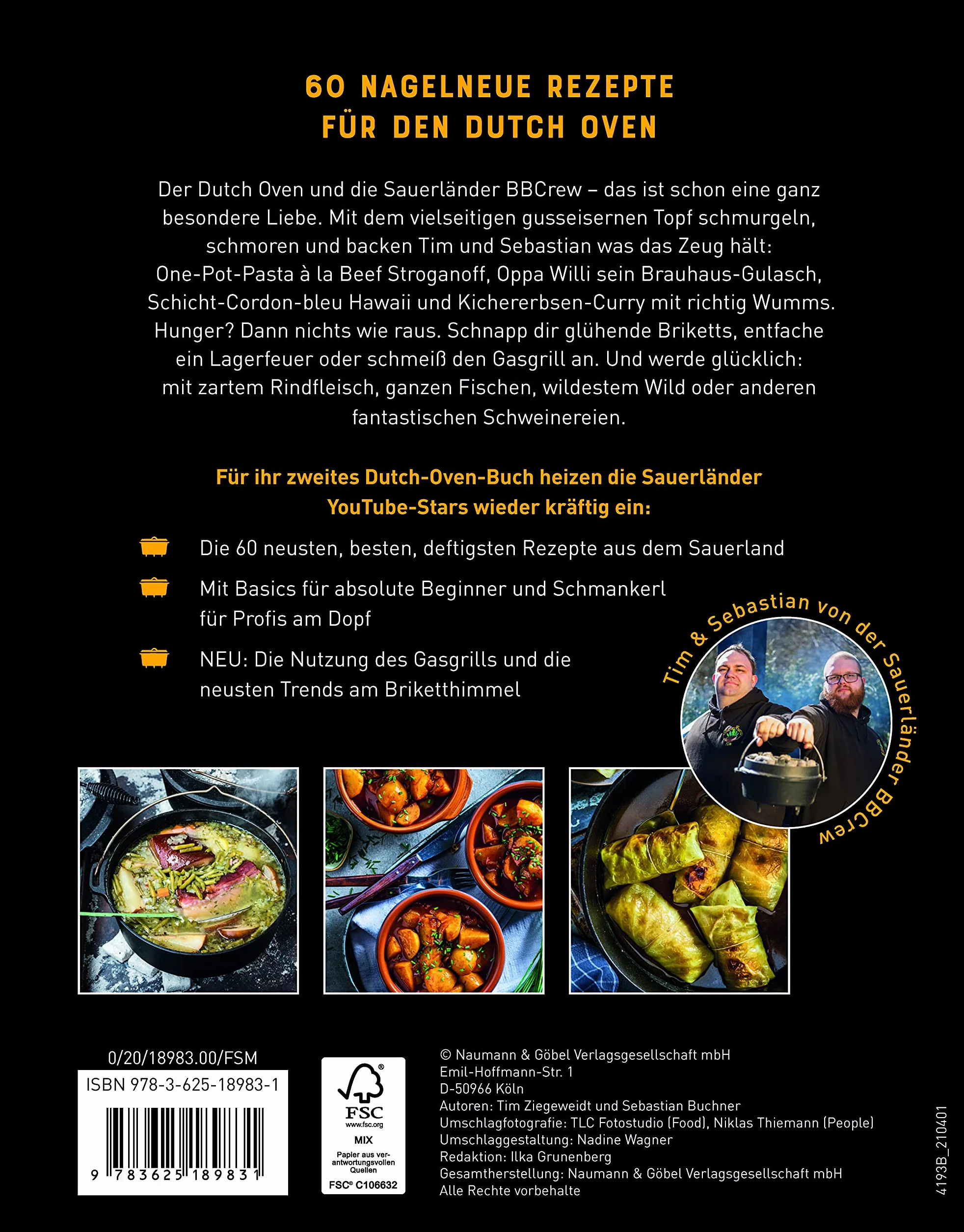 Dutch Oven - Neue Rezepte von der Sauerländer BBCrew: 60 nagelneue Rezepte der Spiegel-Bestseller-Autoren