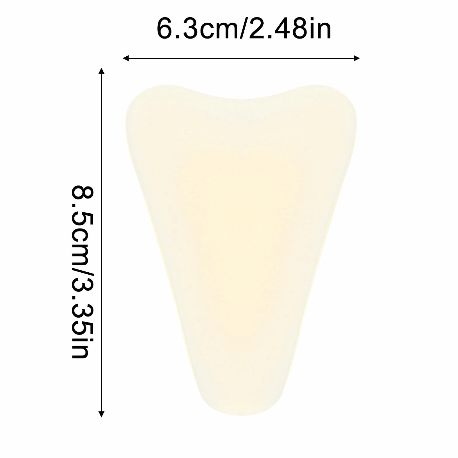 Silicone Private Parts Protector Pad Adhesive Cover For Women 6.3x8.5cm Reusable Invisible