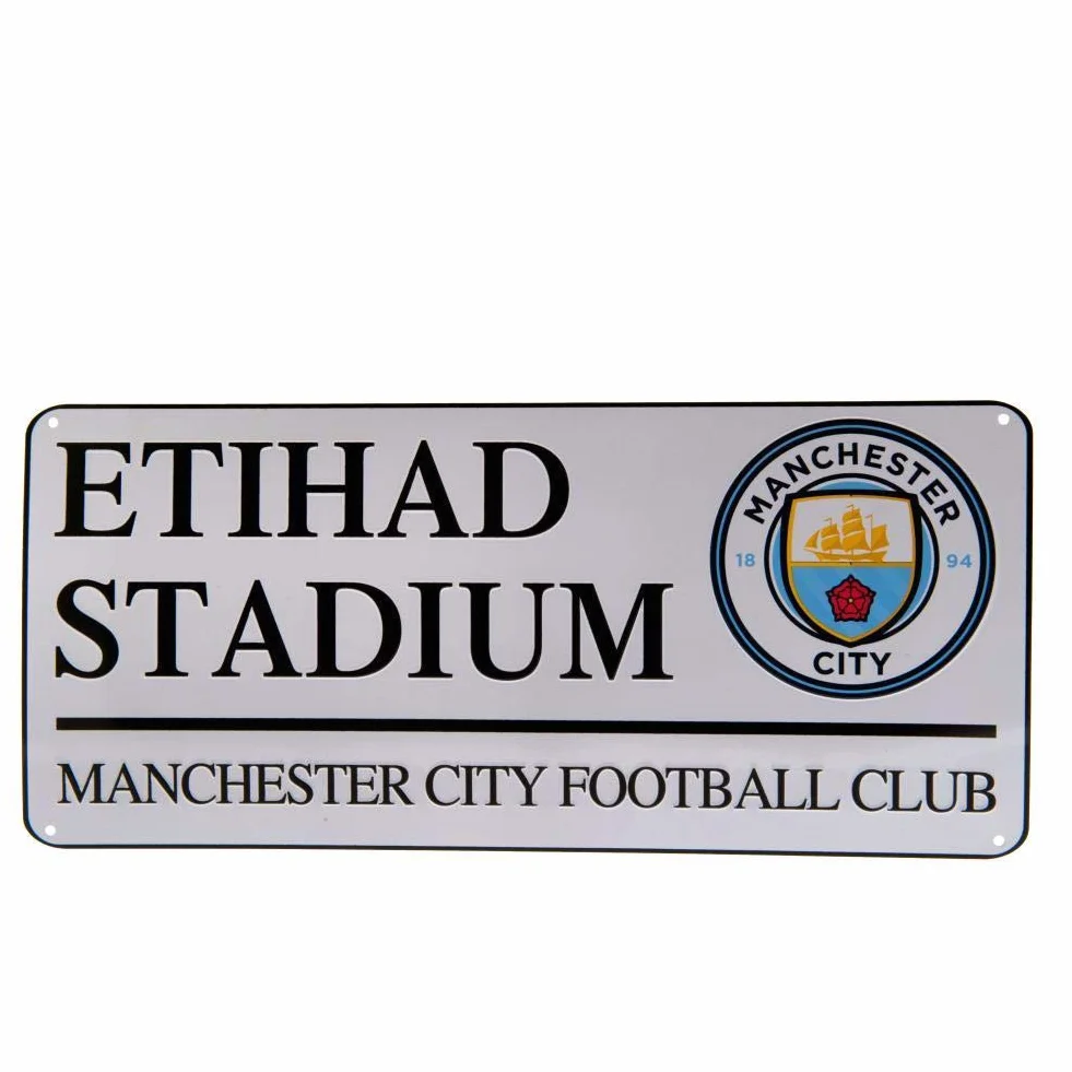 Manchester City Oficjalny znak uliczny - wielokolorowy