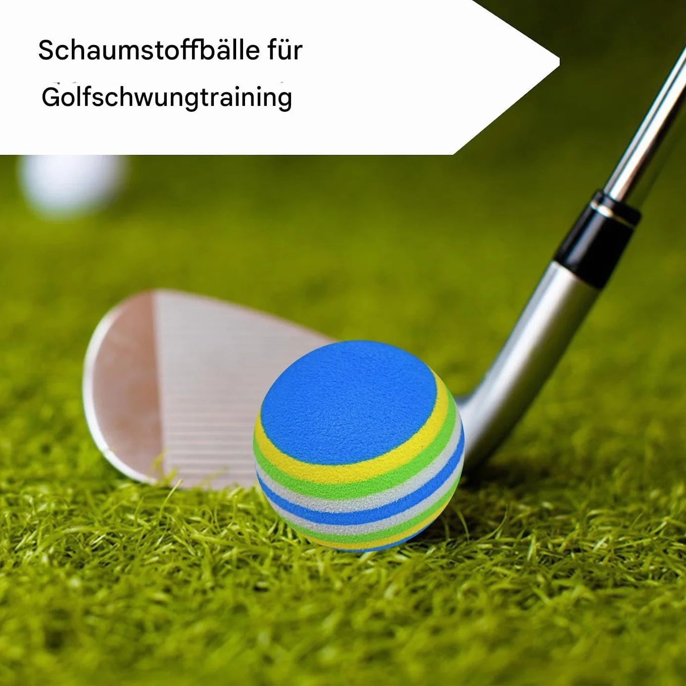 Generisch pianka EVA do ćwiczeń golfowych 10 x piłeczka treningowa