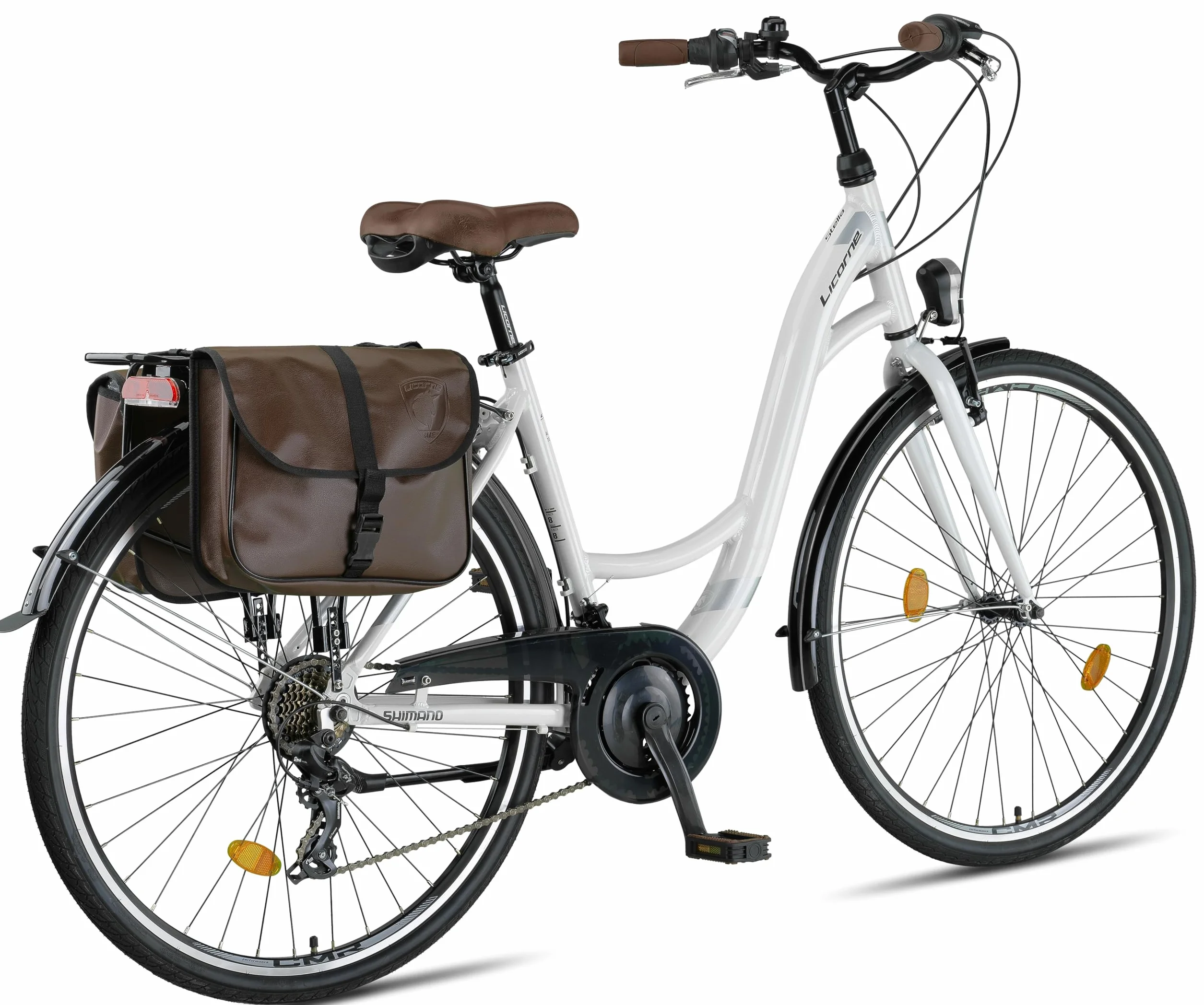 Licorne Bike Stella Plus City Bike rower miejski 26 28 cali aluminiowy 21 przerzutek