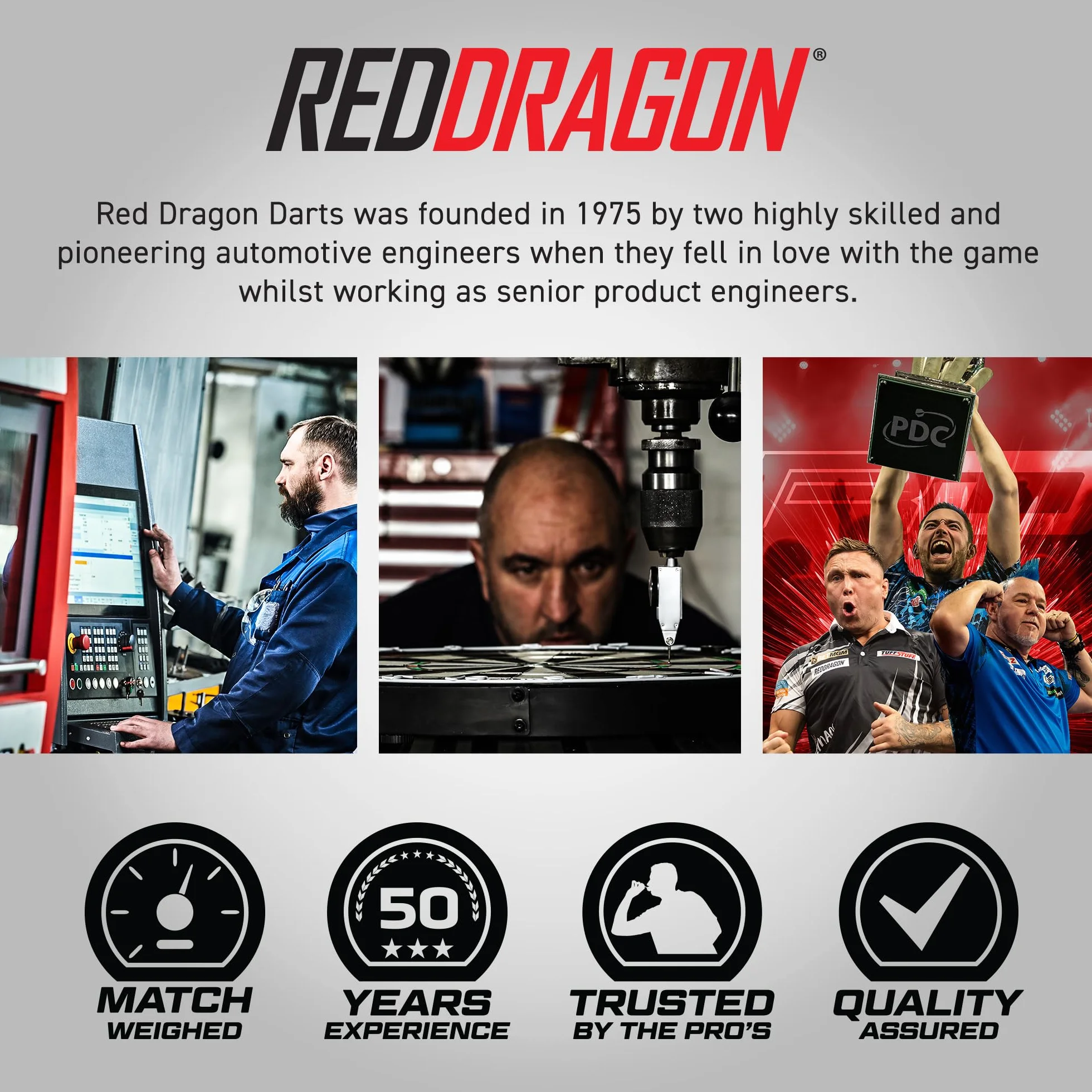 RED DRAGON Nitrotech pośrednie wałki do rzutek profesjonalne akcesoria
