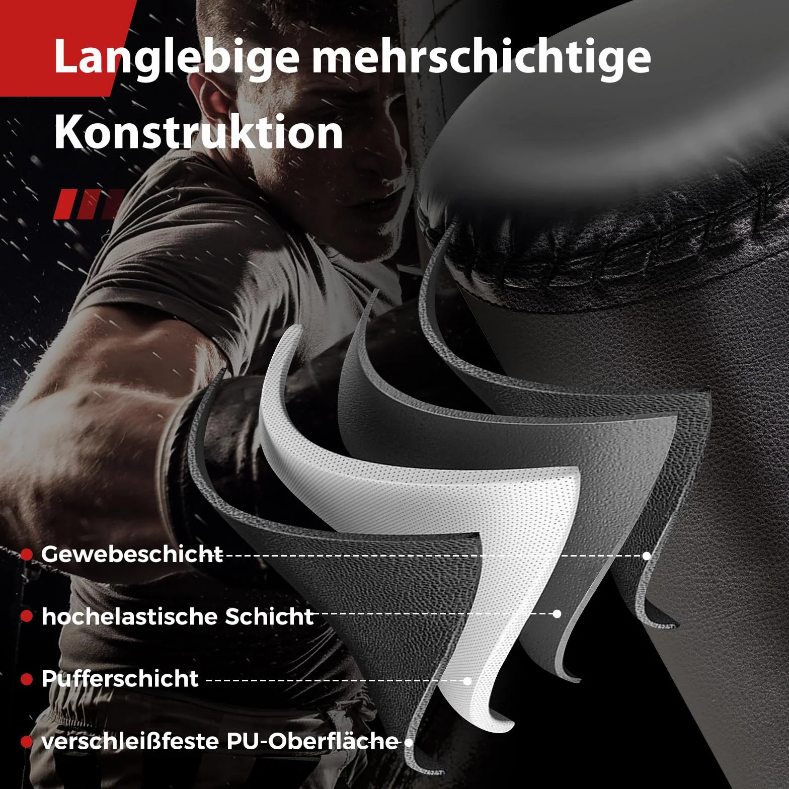 COSTWAY Wolnostojący worek bokserski, 173 cm/182 cm, stojący, z rękawicami bokserskimi i nóżką z przyssawką, worek kickboxing Trainer MMA dla dzieci i dorosłych