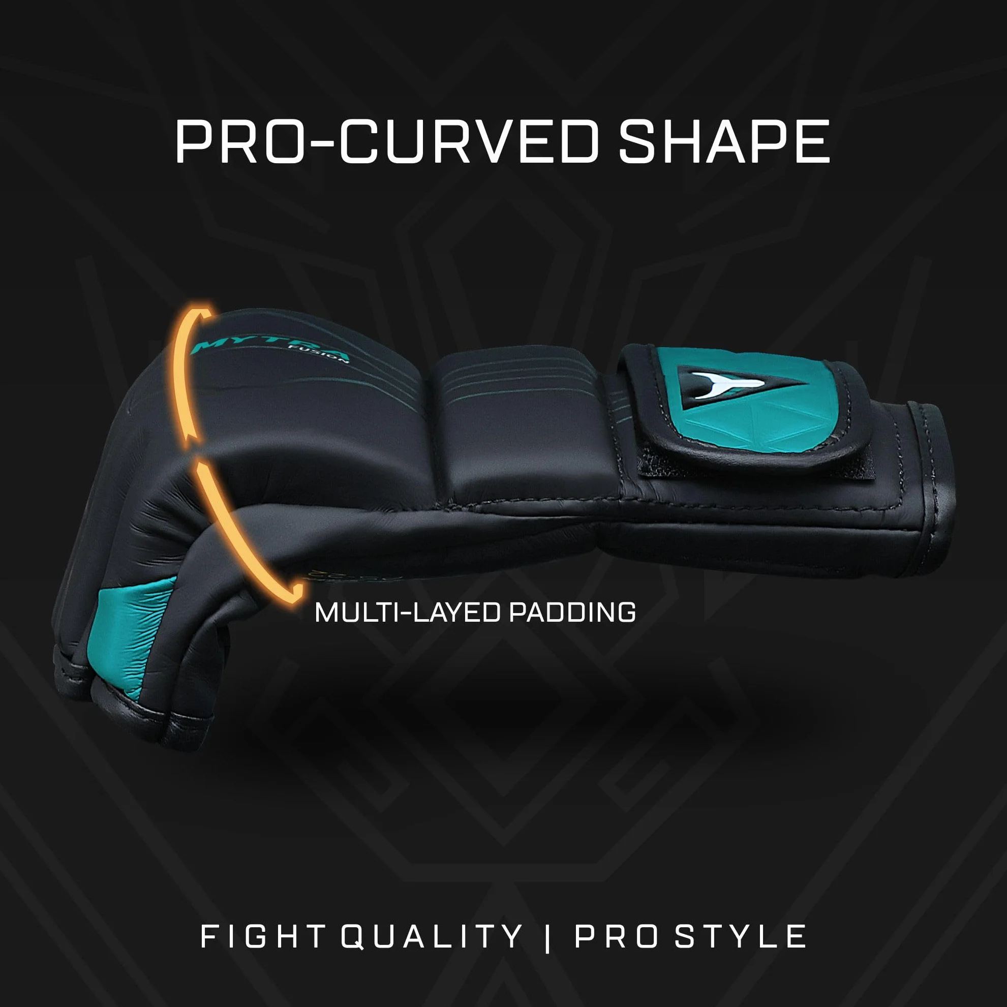 Rękawice MMA Mytra Fusion z otwartymi palcami do kickboxingu, grapplingu, treningu