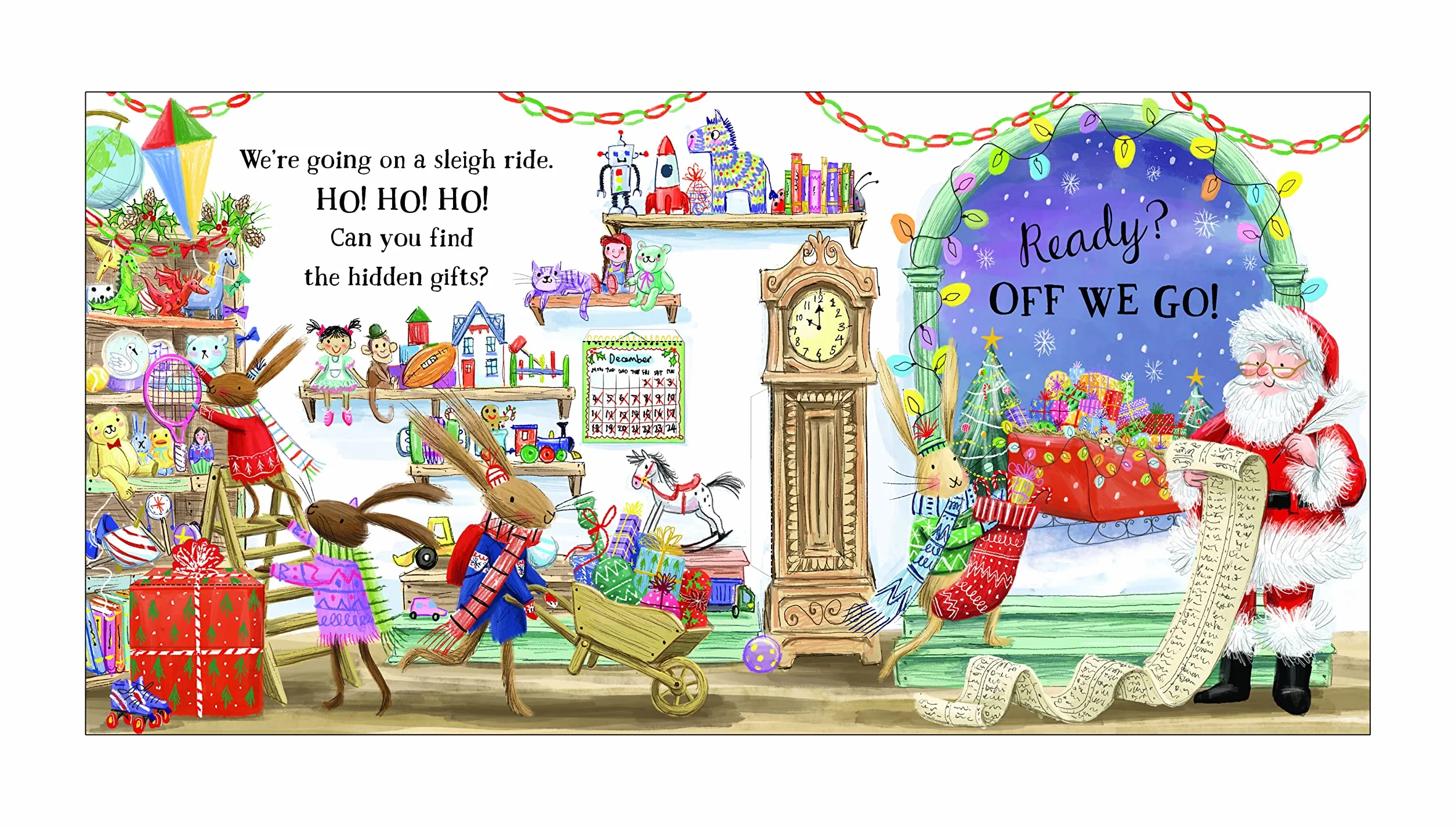 We're Going on a Sleigh Ride: A Lift-the-Flap Adventure (The Bunnies of Hoppity Hill)