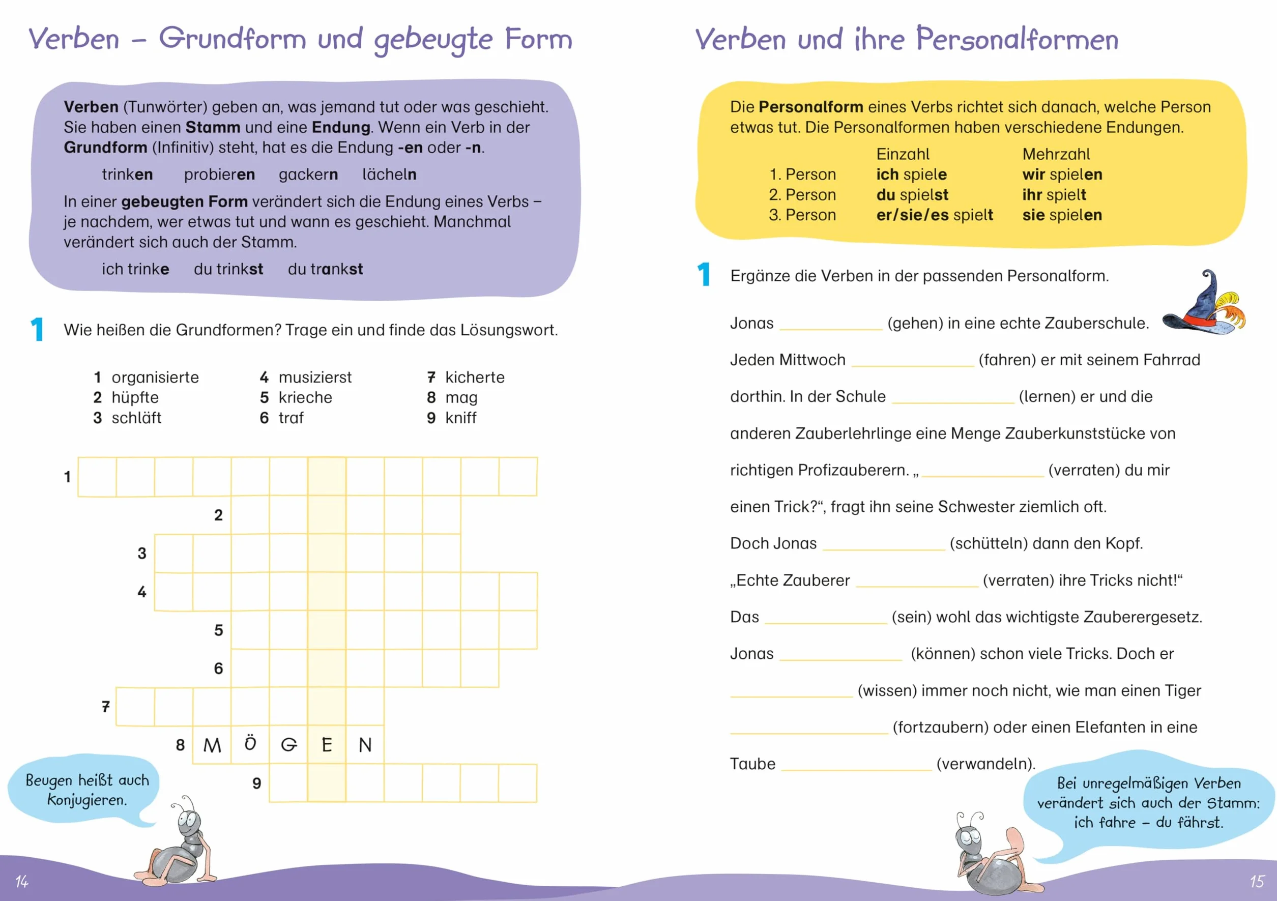 Fit für Grammatik 4. Klasse. Mein Übungsheft: Wortarten erkennen, die vier Fälle, Zeitformen und Satzglieder bestimmen