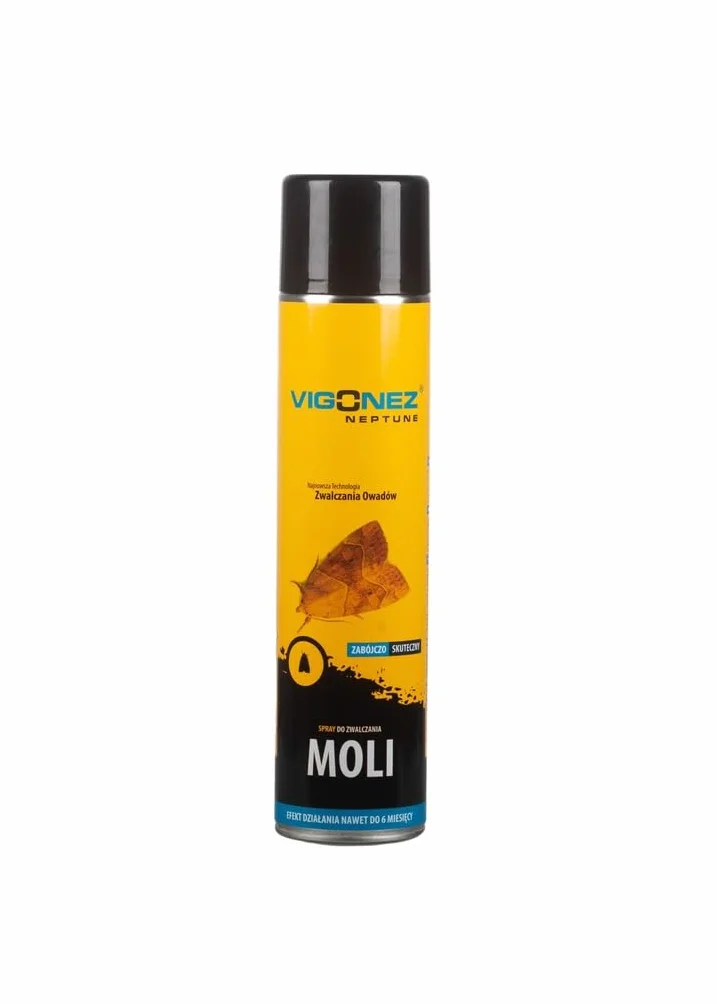 Spray przeciw molom spożywczym i odzieżowym, 600 ml – Długotrwała ochrona, bezwonny, bez pozostałości