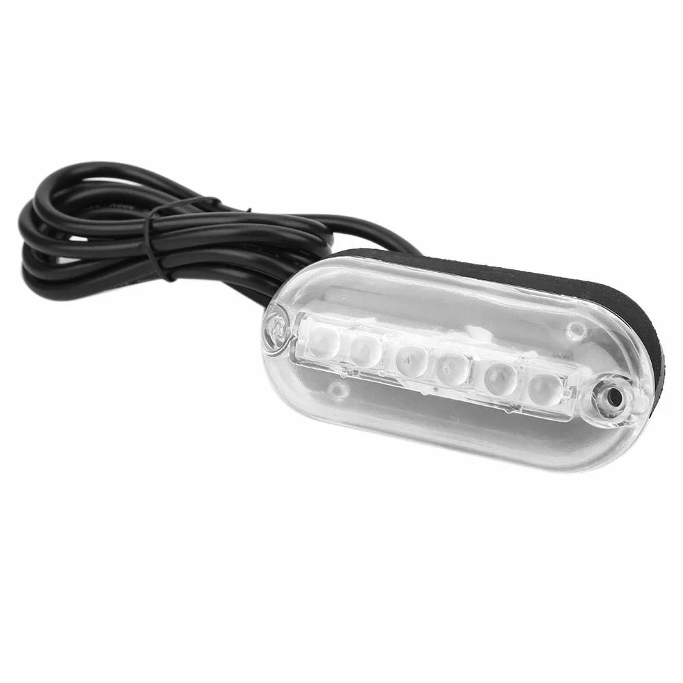 Lampa morska LED 3W DC12V Wodoodporna Zatapialna czerwona
