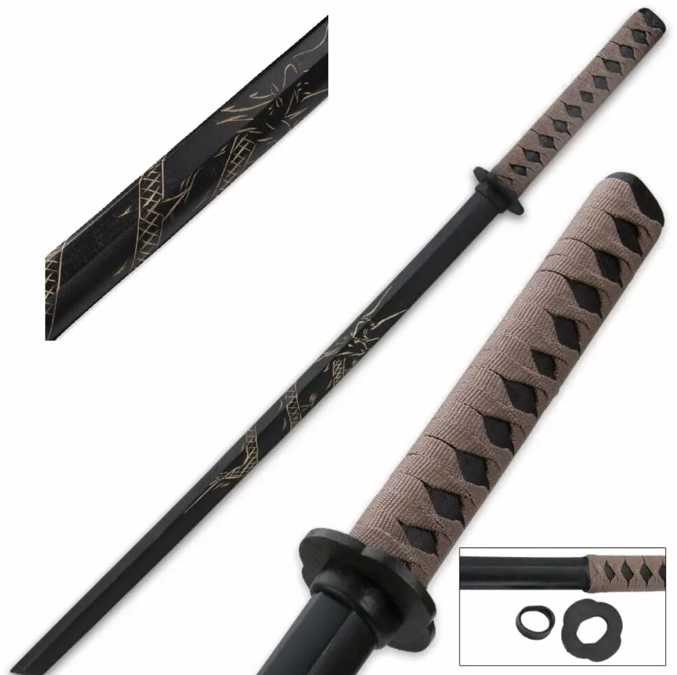 57 SPECIAL REPLICAS Dragon Bokken Katana Drewniany miecz 100 cm do profesjonalnego treningu 1807D