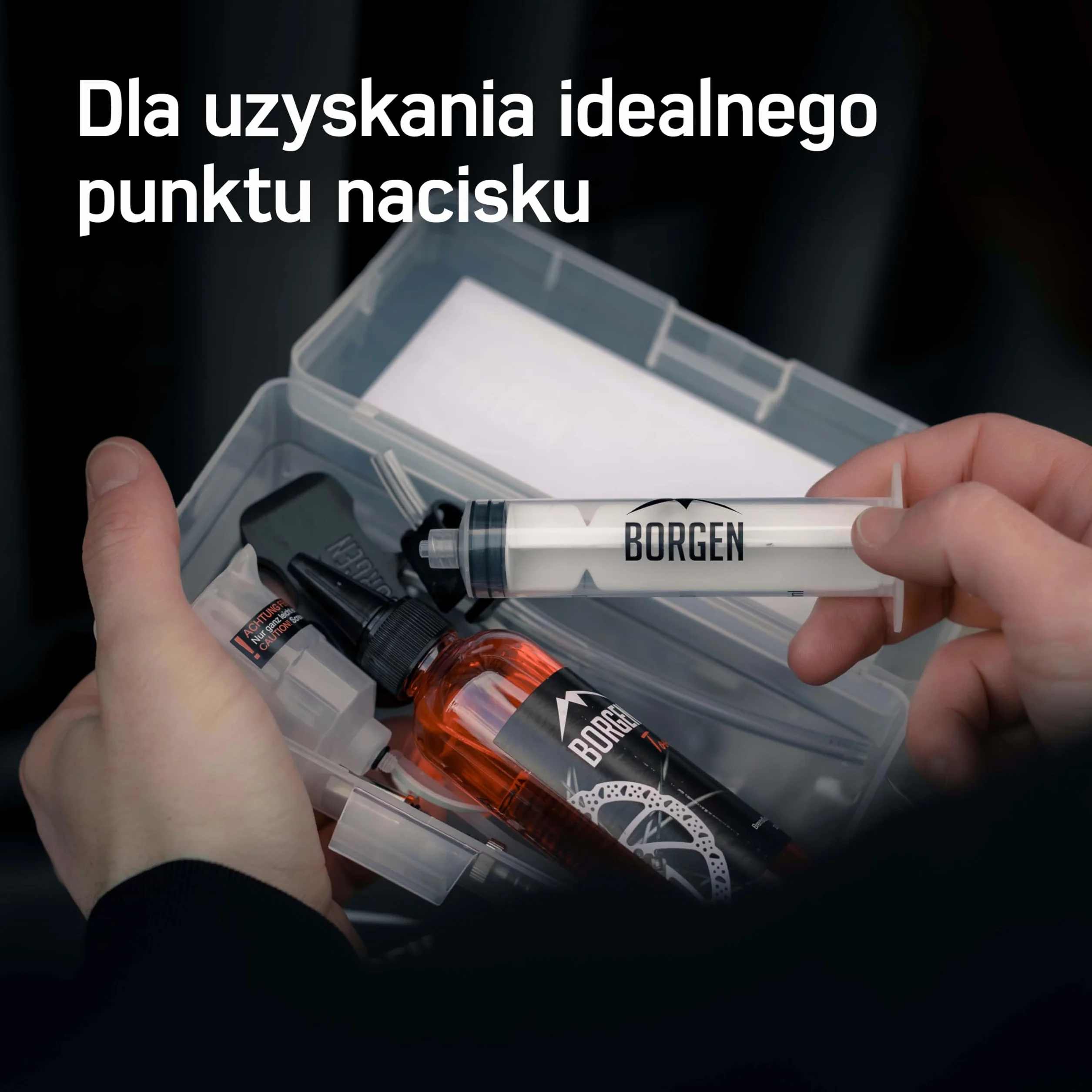 Borgen Zestaw do odpowietrzania Shimano do hydraulicznych hamulców tarczowych, zestaw serwisowy do hamulców tarczowych, zestaw do odpowietrzania z instrukcją krok po kroku, w tym olej hydrauliczny do hamulców tarczowych