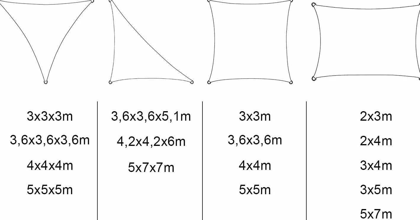 WOLTU Trójkątny żagiel cieniujący 2,5x2,5x3,5 m Wodoodporny Anti 93% UV odporny na wodę Ochrona przed wiatrem Poliester z ochroną UV na taras, Kemping Kremowy