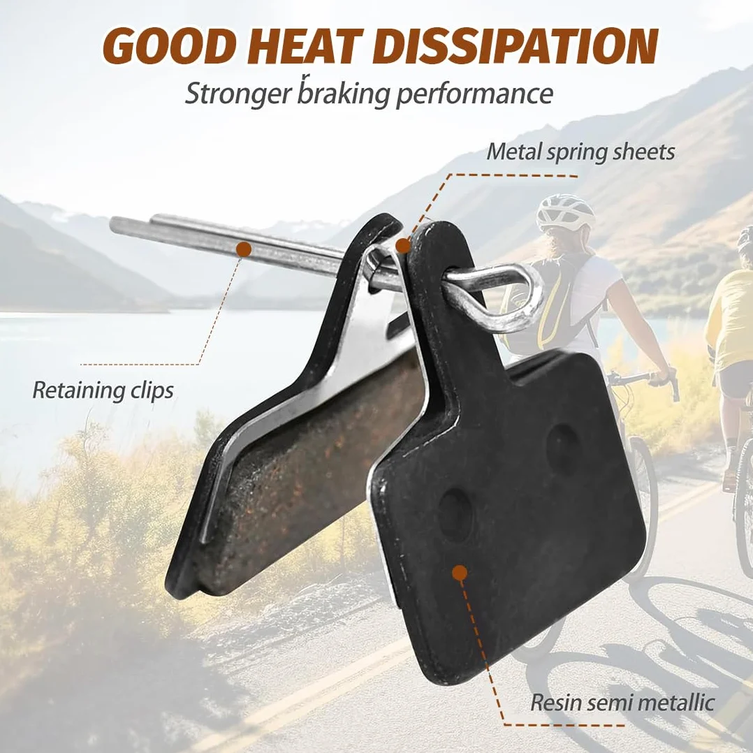 Klocki hamulcowe do roweru MTB Ebike, zamiennik B01s TRP Tektro Deore, hamulce tarczowe, czarne