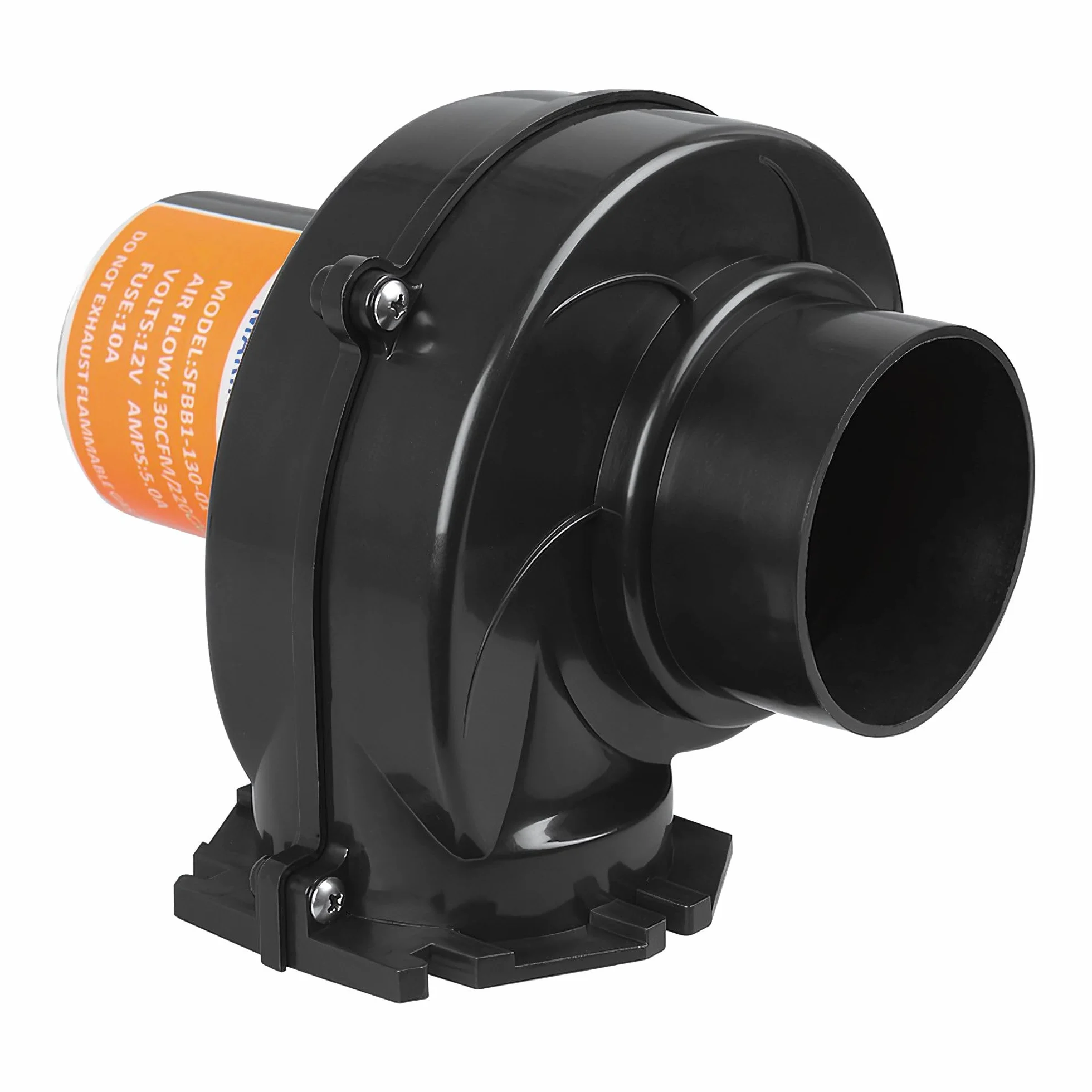 Seaflo In Line dmuchawa powietrzna 130 CFM łódź czarna wentylacja morska 12 V 2,5 A