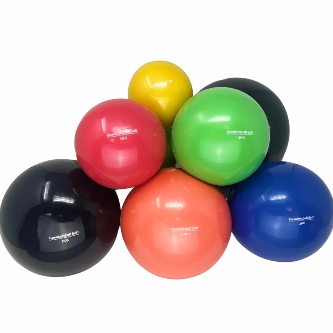 ATC Handels GmbH Piłka do ćwiczeń, miękka, wypełniona piaskiem, do jogi, pilatesu, rehabilitacji i fitnessu – piłka toningowa, piłka Heavy Ball