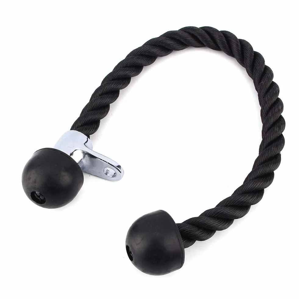 Cocoarm Lina triceps trening linowa nylonowa skręcona czarny 70 cm