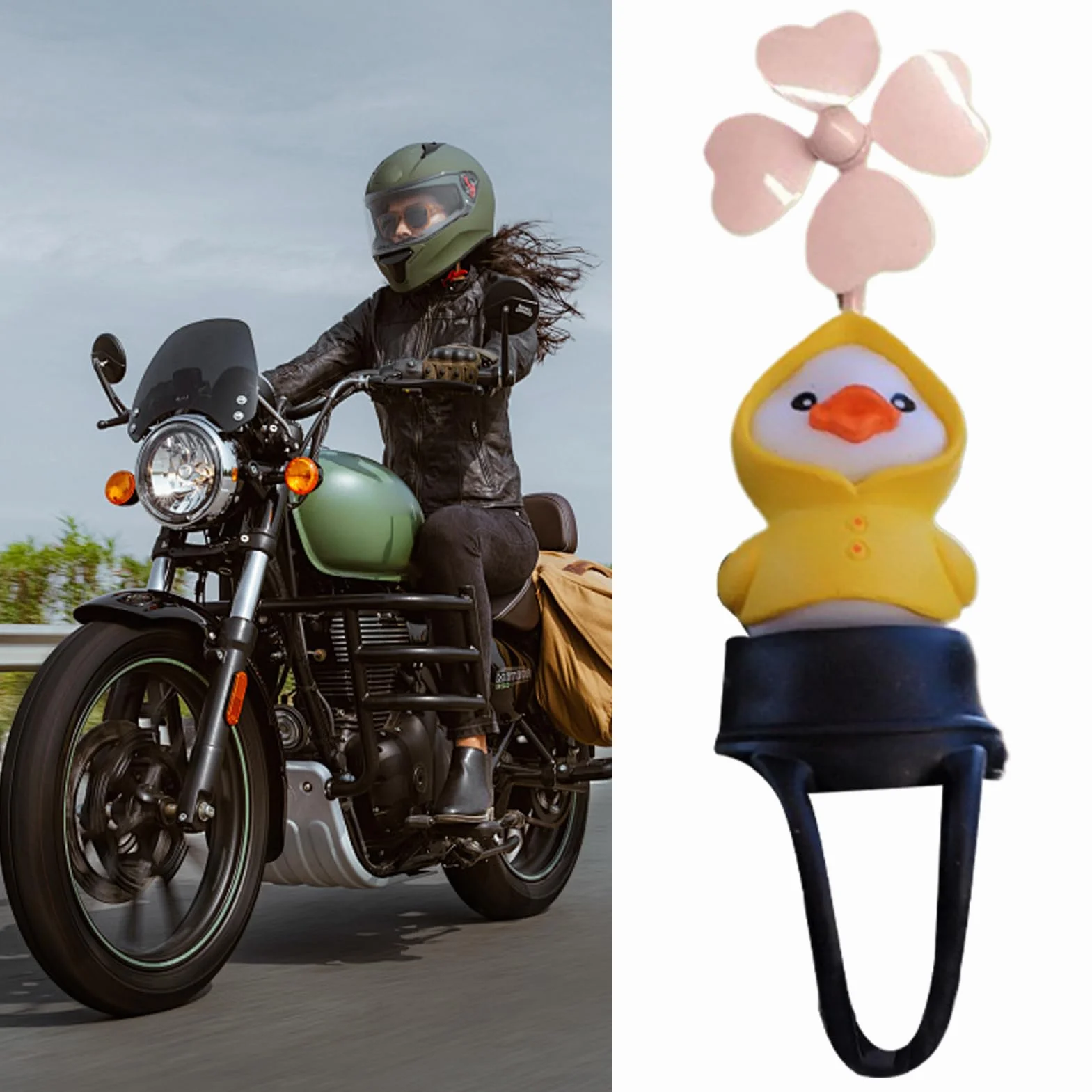 Bicycle Dashboard Decor Windmill Handlebar Ornament Cute Sturdy Weather-Resistant 3.15x2.36 inches