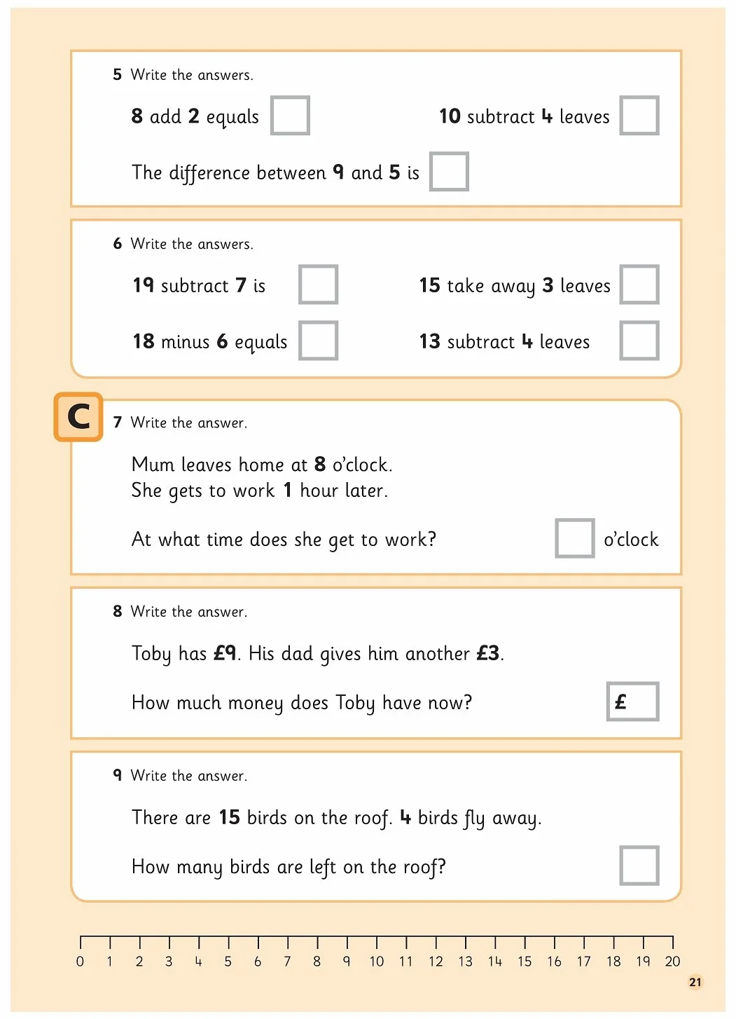 First Mental Arithmetic Book 3: Year 1, Ages 5-6
