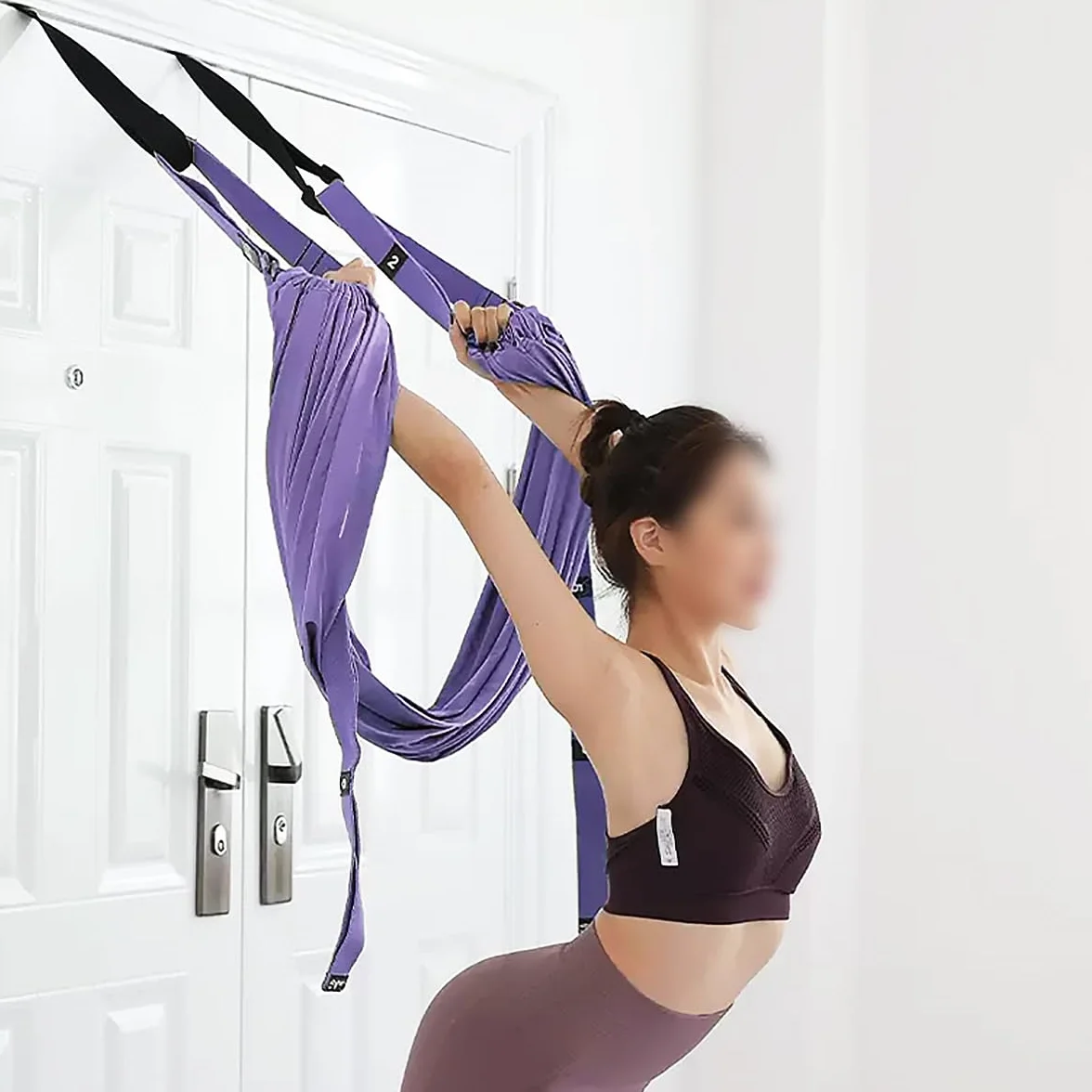 Hamak do jogi bardzo elastyczne wiszące płótno regulowana huśtawka powietrzna lina do rehabilitacji Pilates balet cheerleading Spagat Gimnastyka