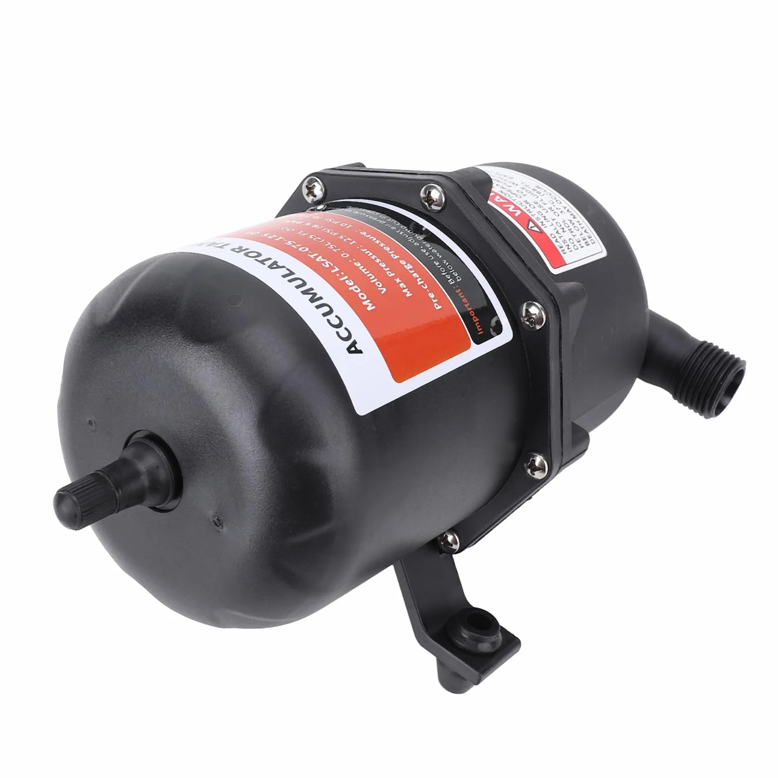 Akumulator RV Pompa Wody Zbiornik 0,75L 125 PSI Brązowy 1/2 Cala MNPT