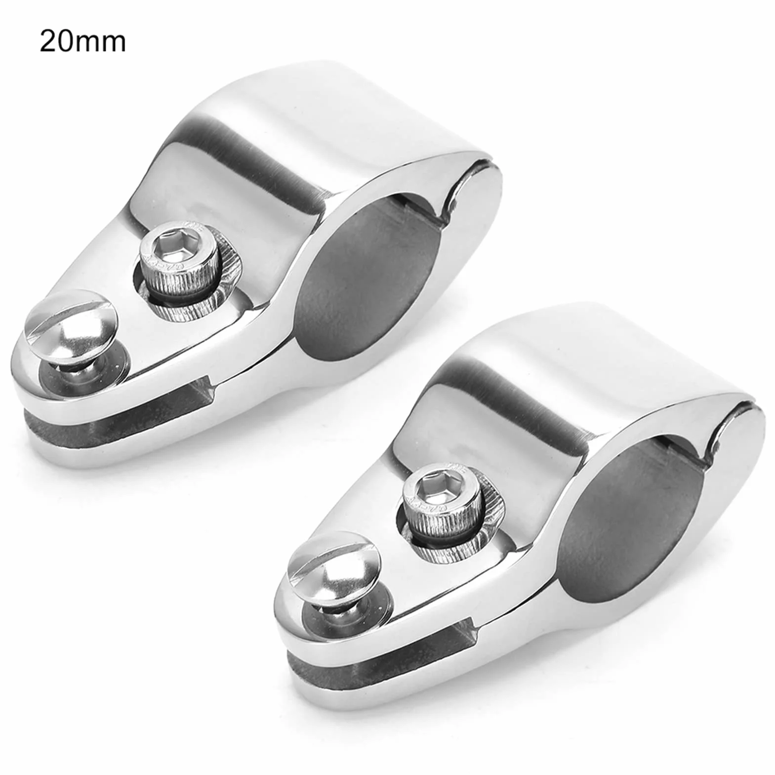Łączniki do okuć ślizgowych ze stali nierdzewnej 20 mm Marine Jaw Slide 2 sztuki