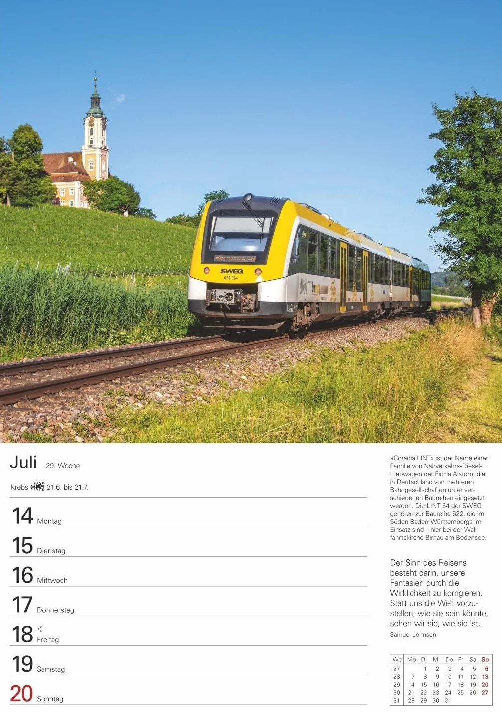 Eisenbahnen Wochenplaner 2025 - 53 Blatt mit Zitaten und Wochenchronik: Besonderer Wandplaner mit 53 fantastischen Fotos von historischen Eisenbahnen. Hochwertiger Foto-Kalender 2025. 25 x 35,5 cm
