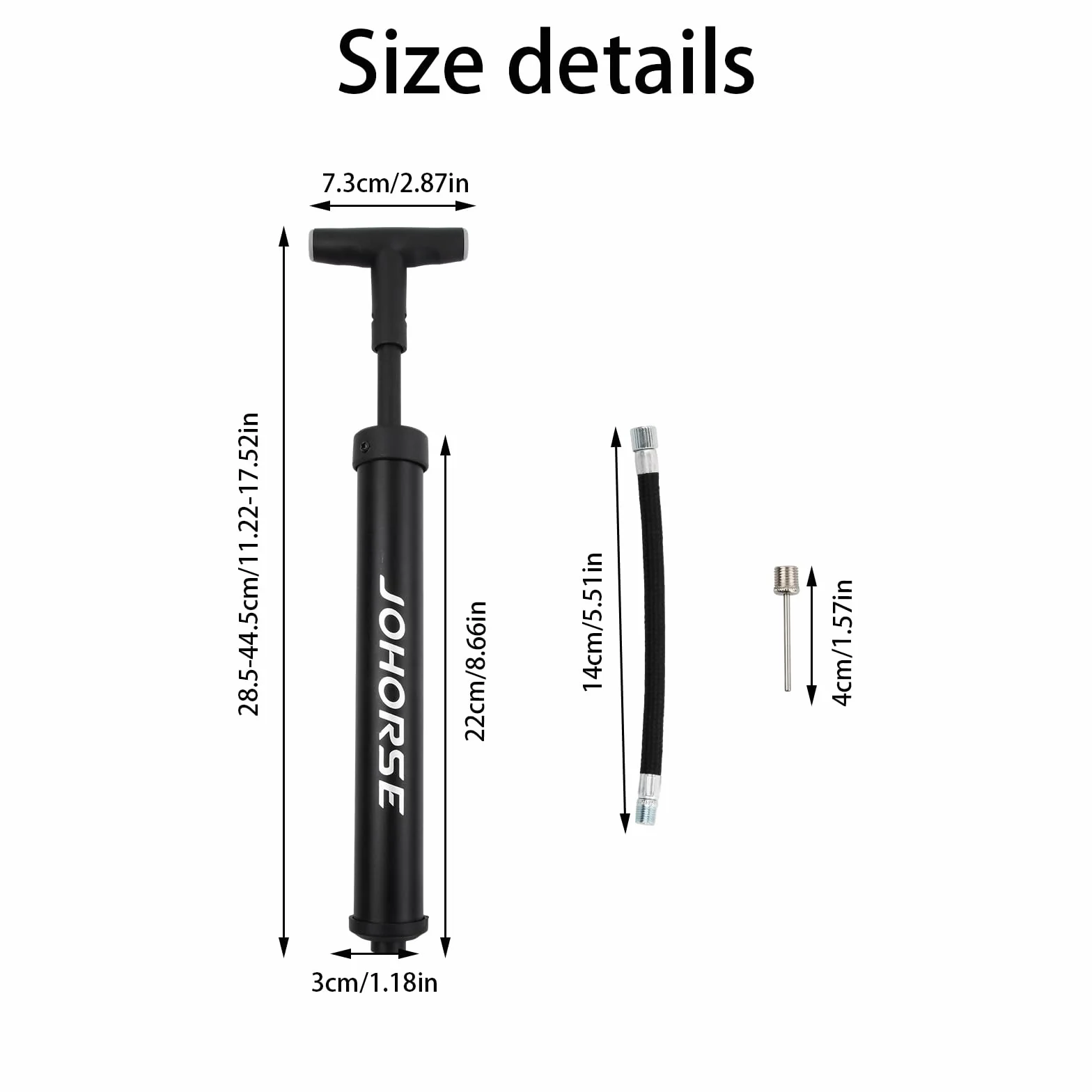 Great Ball Pump, pompka do piłki nożnej, czarna, z 1 igłą i 1 wężem, do koszykówki, piłki nożnej, siatkówki i innych nadmuchiwanych produktów