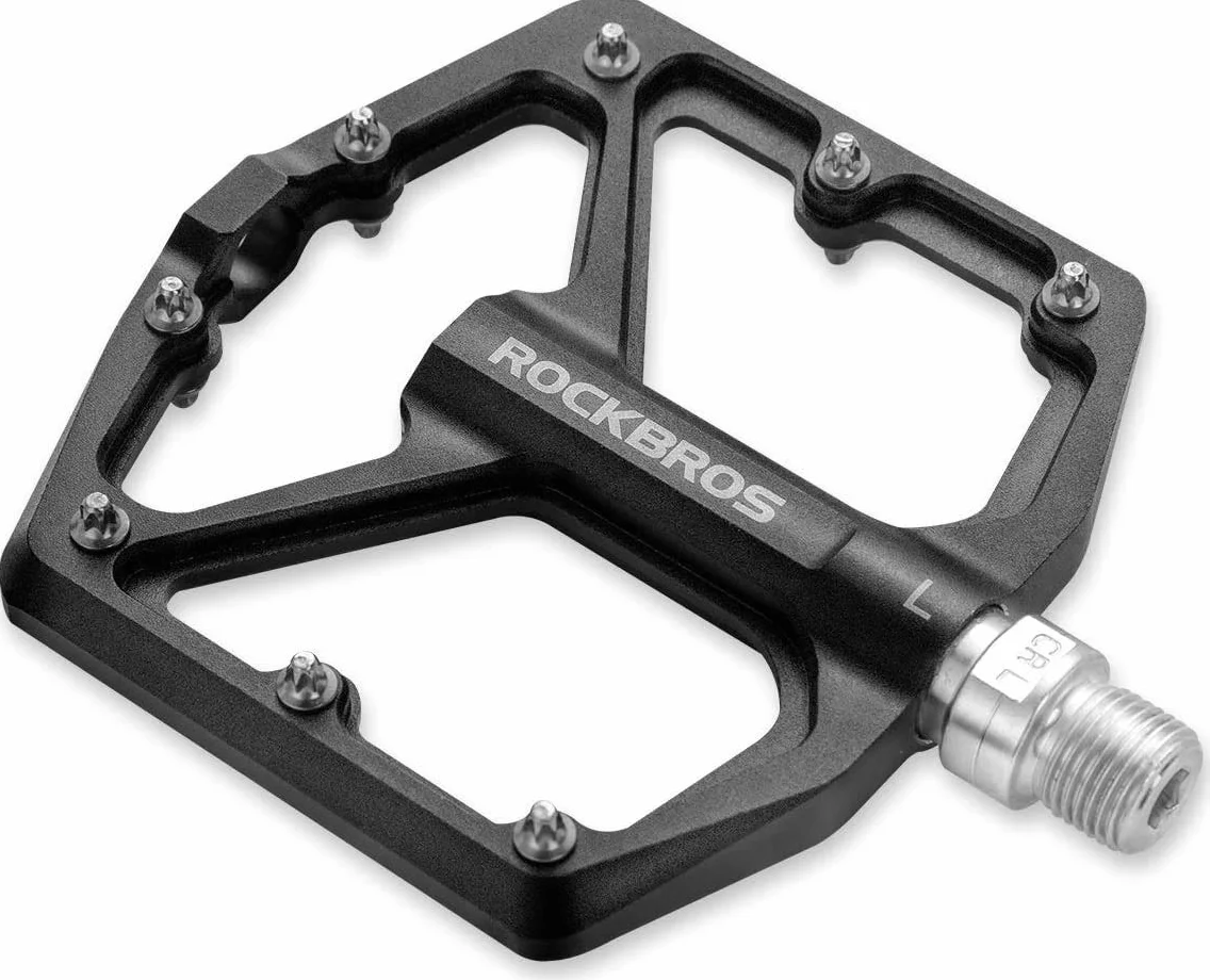 ROCKBROS Pedały Rowerowe Aluminium Platforma 9/16 Cala Antypoślizgowe