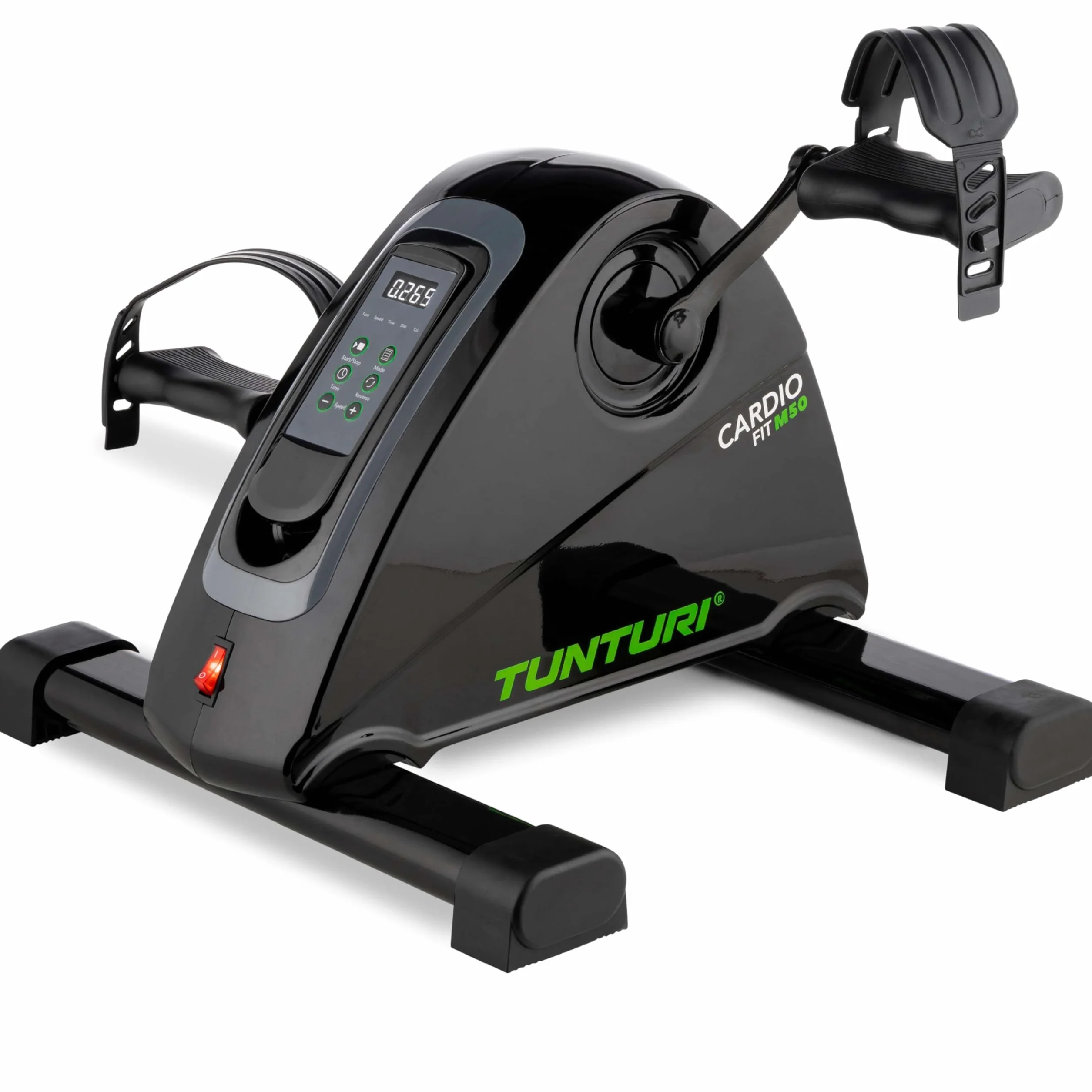 Tunturi Cardio Fit M50 Mini rower treningowy z silnikiem elektrycznym LCD czarny