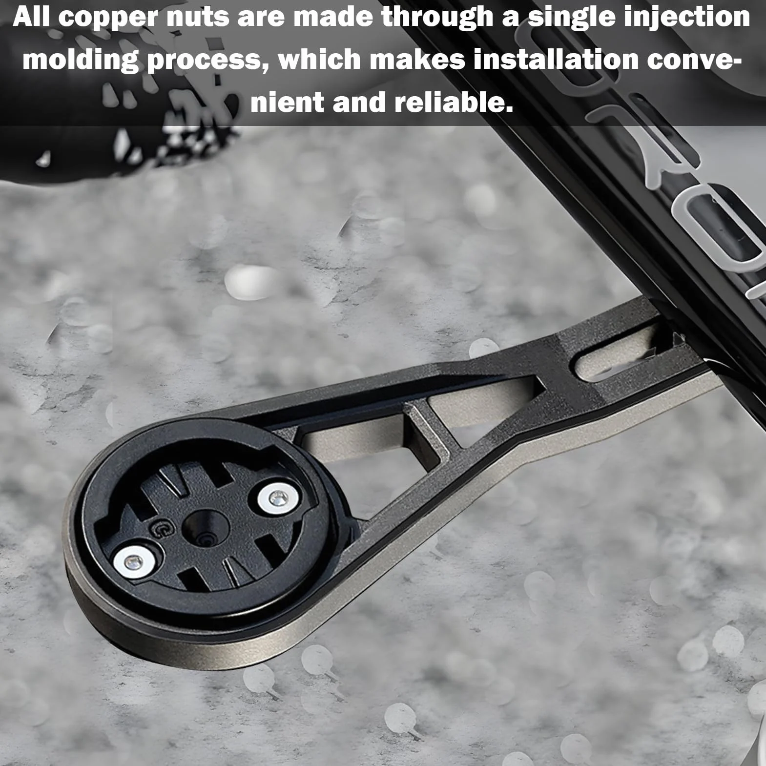 Fahrrad Halterung dla Aero Lenker, wbudowany uchwyt na komputer rower wyścigowy dla Garmin Edge, zintegrowany pasek ręczny z przodu Combo Mount Kompatibel mit Garmin Edge Wahoo Elemnt