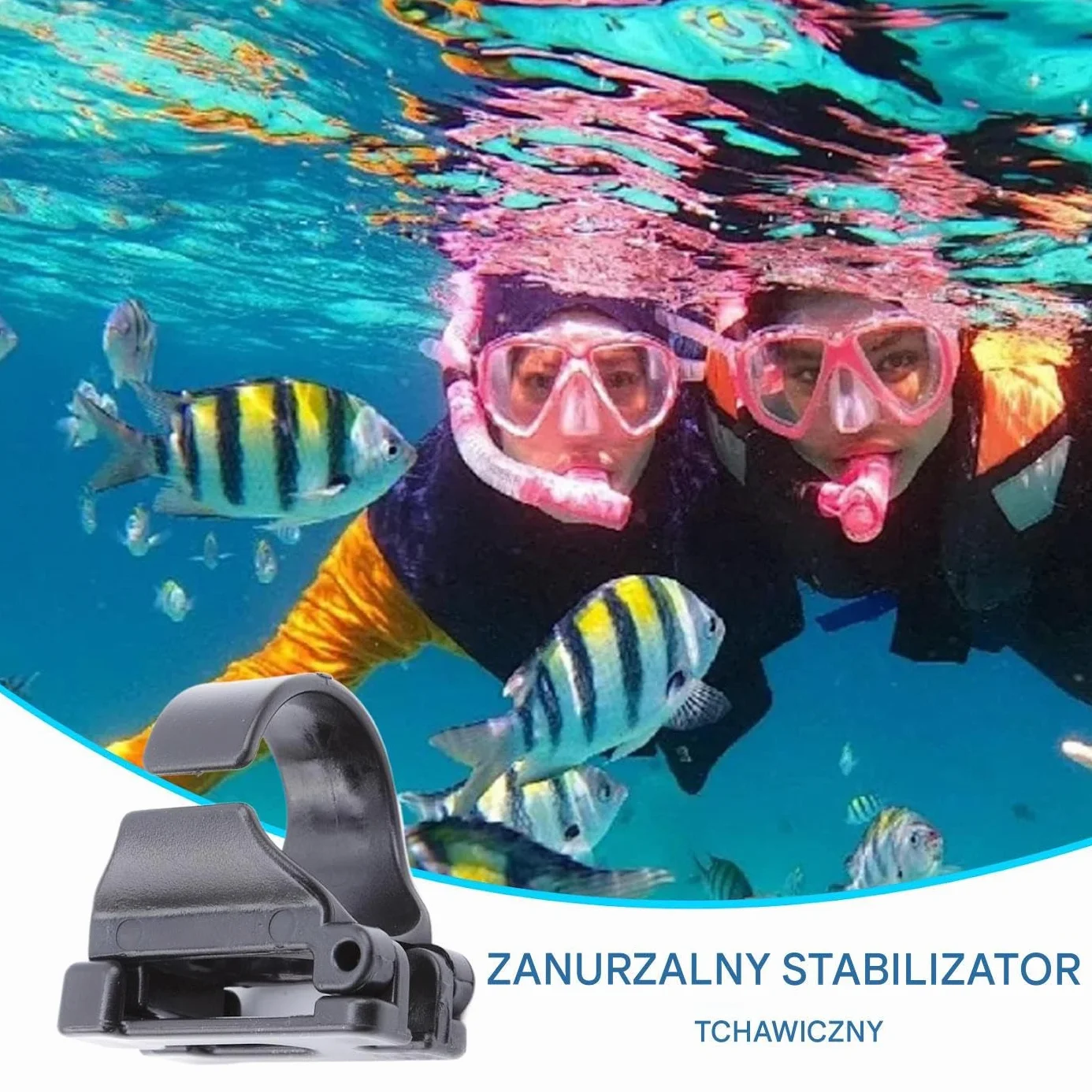 Snorkeling Automatic Buckle Goggle, Snorkel Keeper Clip Replacement, Lightweight with Compact Snorkeling Equipment for Underwater Exploration and Secure Mask Attachment