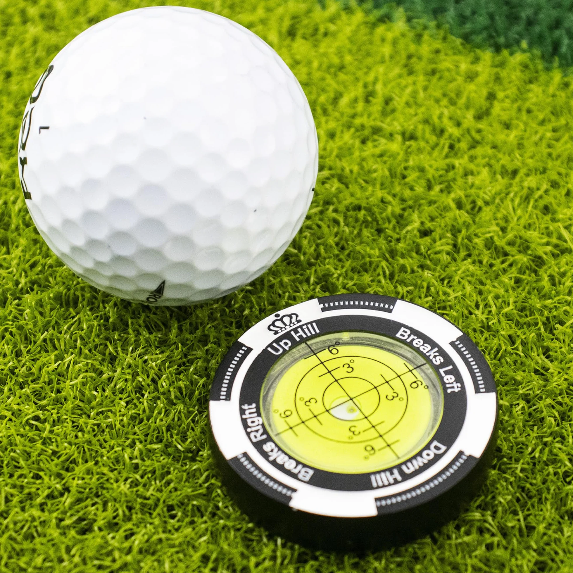 Golf Reader Poziomy Znacznik Piłki Magnetyczny Do Kapelusza z Wysoką Precyzją