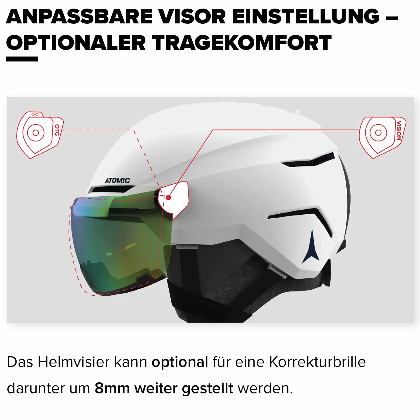 ATOMIC Savor Visor kask stereo, 55/59 cm