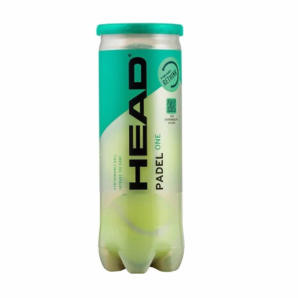 HEAD Unisex Adult 3B ONE-6DZ Padel Ball, żółta, One Size