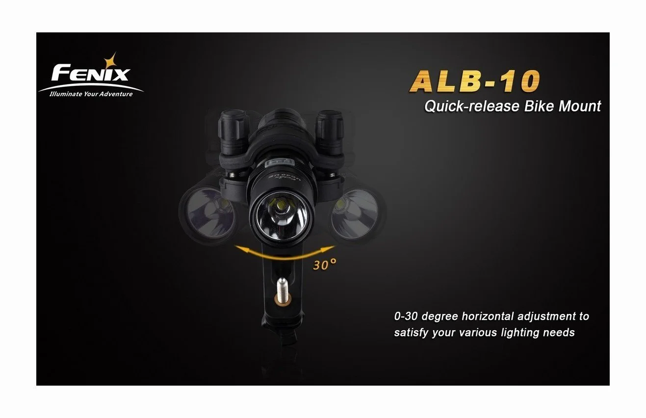 Fenix Sport Uchwyt Do Lampy Rowerowej, Czarny, Do Latarek 18-26 mm, ALB-10
