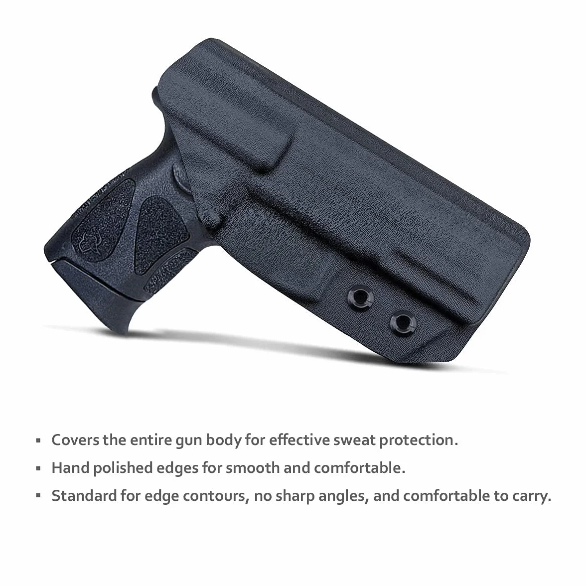 Taurus G3 Kabura IWB Kydex Kabura Dopasowane: Taurus G3 9mm / .40 Pistolet - Wewnątrz pasa Ukryte Carry - Adj. Trzymaj pochylony - przycisk-Mag Okładka, brak zużycia, brak drgań